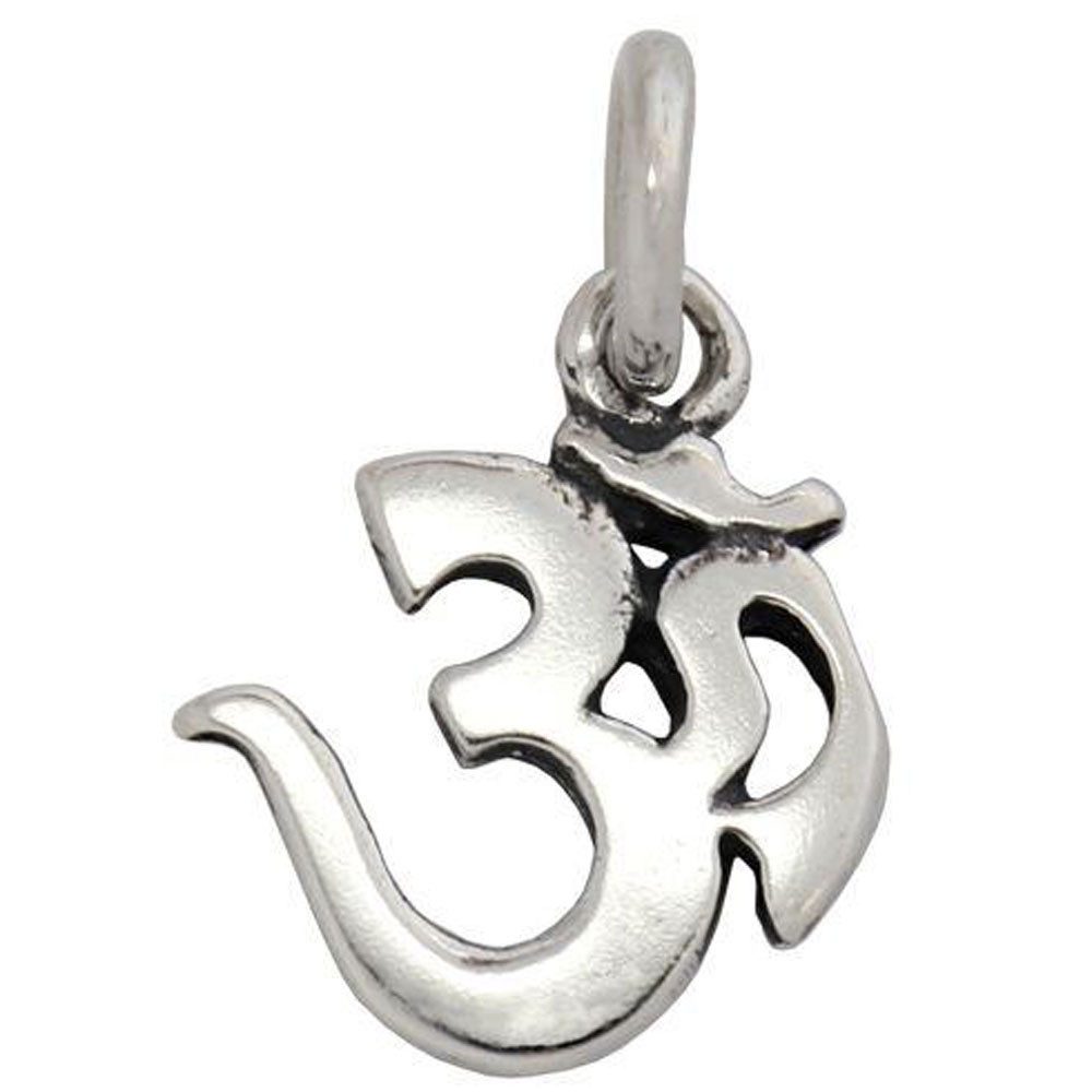 Kettenanhänger Om Schmuck Anhänger 925er Silber - Om - 20x11mm (mit Ring oben)