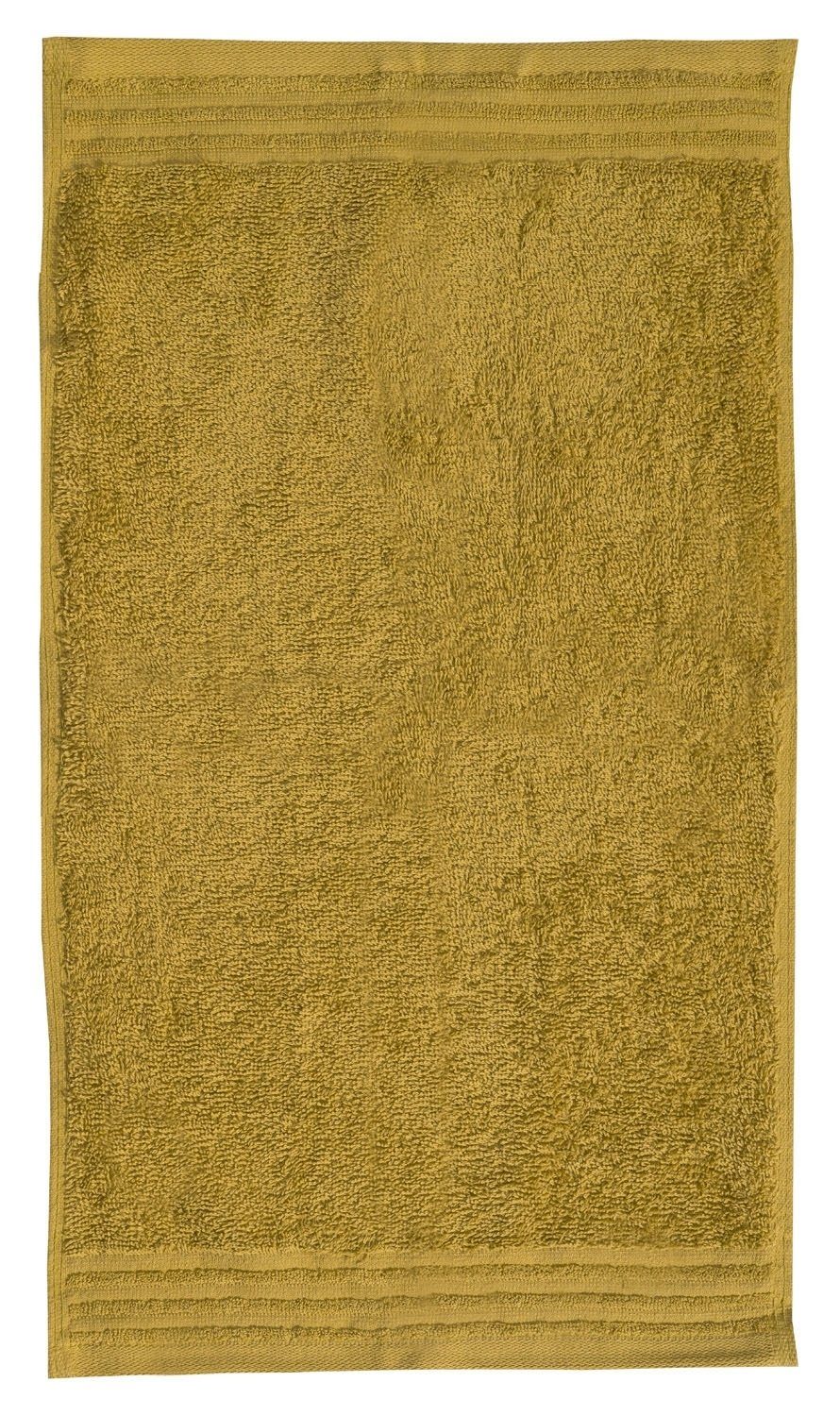 Gözze Handtücher HAMBURG, 30 (1-St), cm, mit Aufhängeschlaufe Baumwolle x Unifarben, Grün, 50