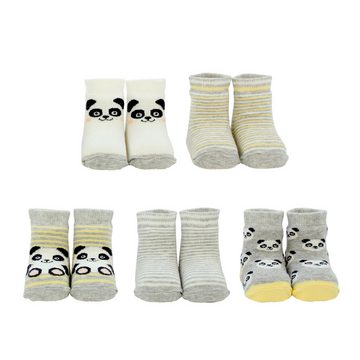 United Oddsocks Freizeitsocken Panda Cucamelon Socken für Babys (5 Paar)