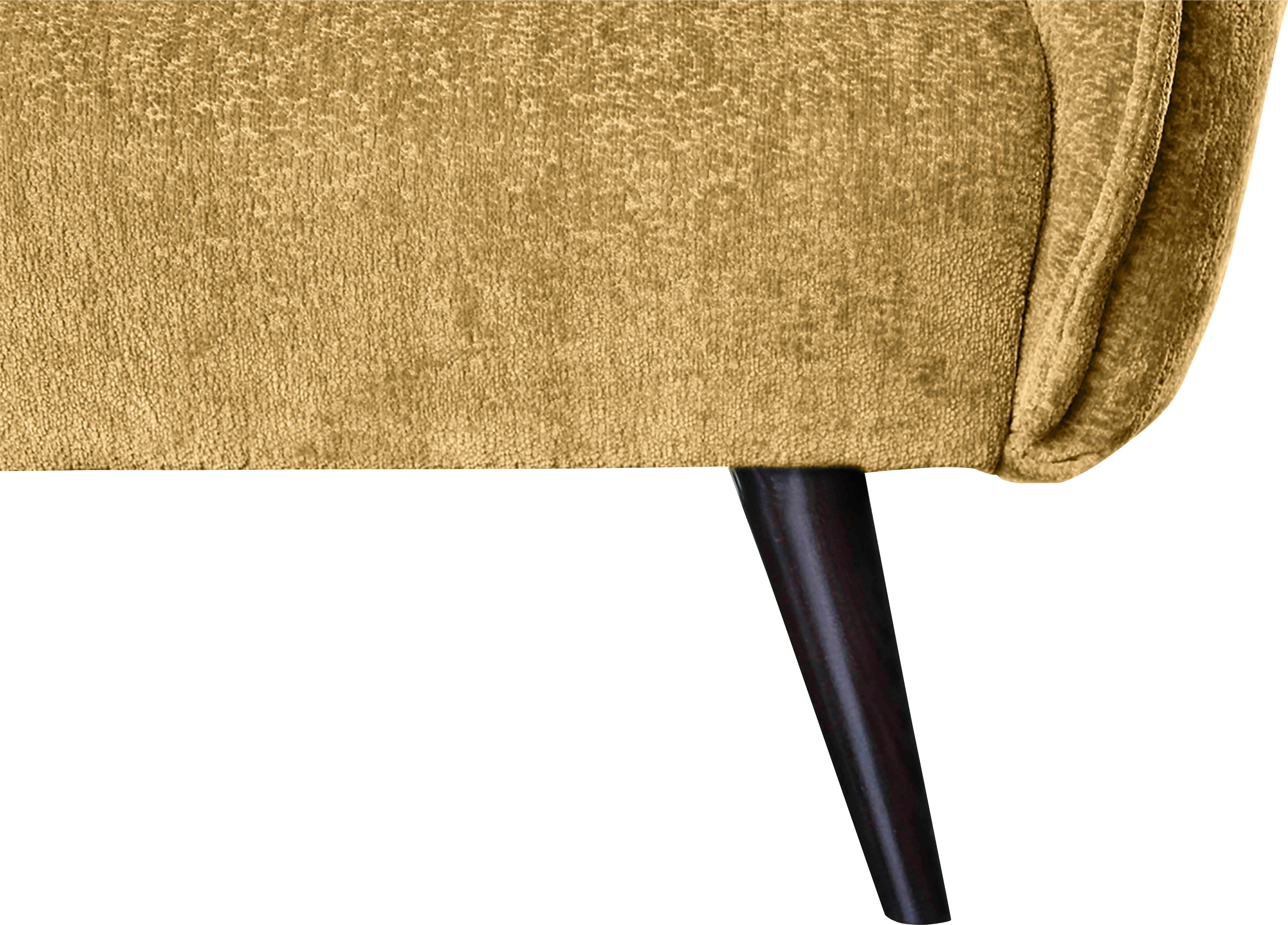 GEPADE 3-Sitzer Alabina, mit abnehmbaren Kedernähten Reißverschluss mit Gelb und Rückenkissen