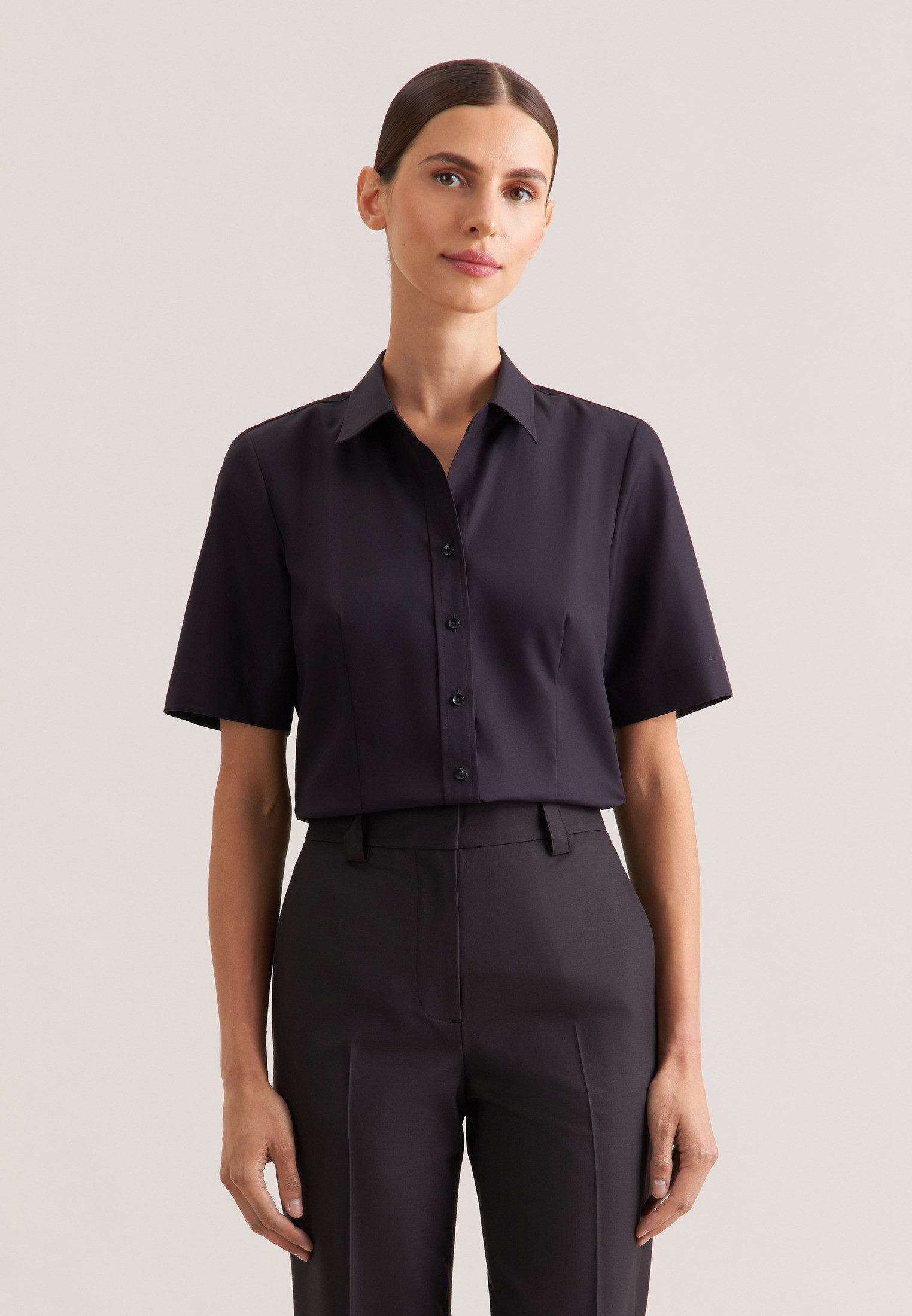 seidensticker Hemdbluse 1/2 Kragen Uni