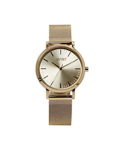 Esprit Chronograph Armbanduhr mit Milanaiseband aus Edelstahl