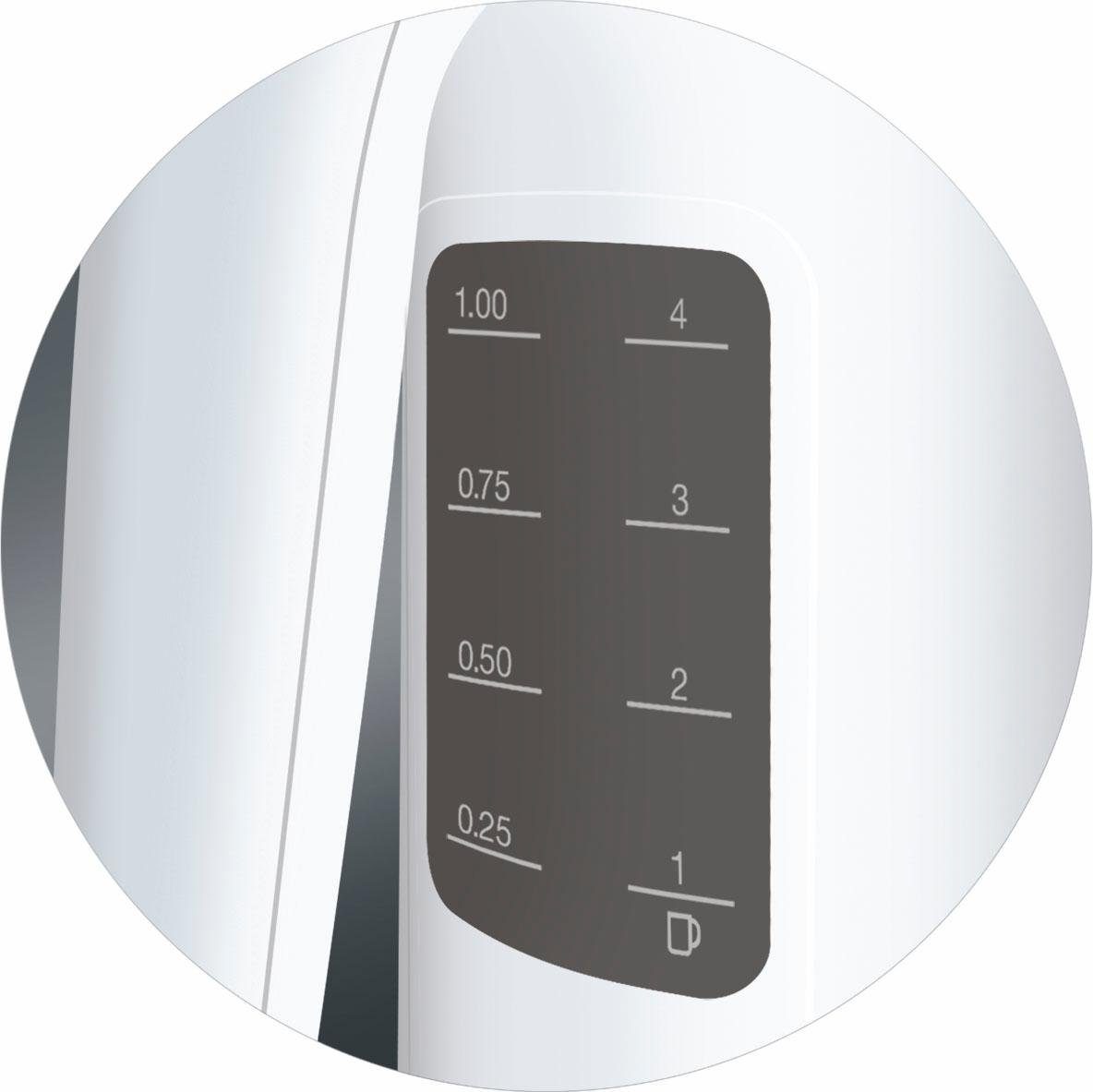 Braun Wasserkocher PurEase WK 3000 WH - 1,0 L, Schnellkochsystem, Anti-Kalk Filter, 1 l, 2200 W, 2.200 W, Kocht 200 ml in 45 Sek., 360 Grad Heitzsockel