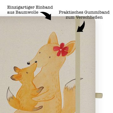 Mr. & Mrs. Panda Notizbuch Fuchs Mama - Transparent - Geschenk, Kladde, Tochter, Kind, Skizzenbu Mr. & Mrs. Panda, Personalisierbar