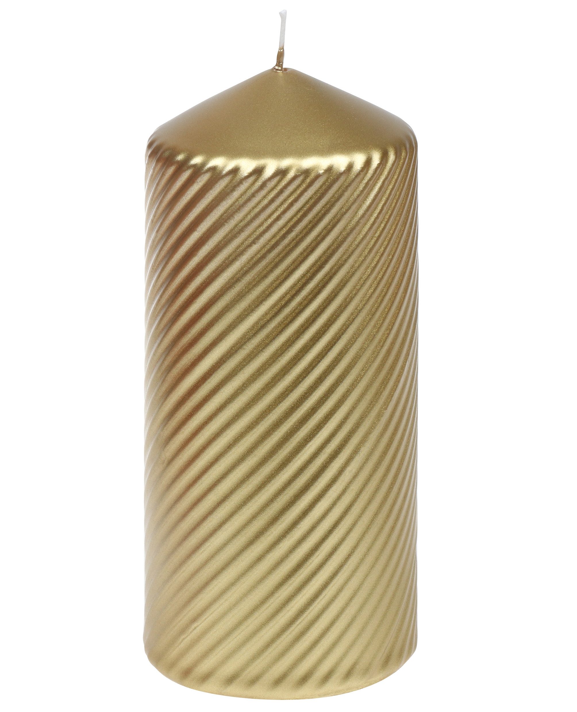 Steinhart Kerzen Adventskerze Stumpenkerze "Brissago" Gold günstig online kaufen