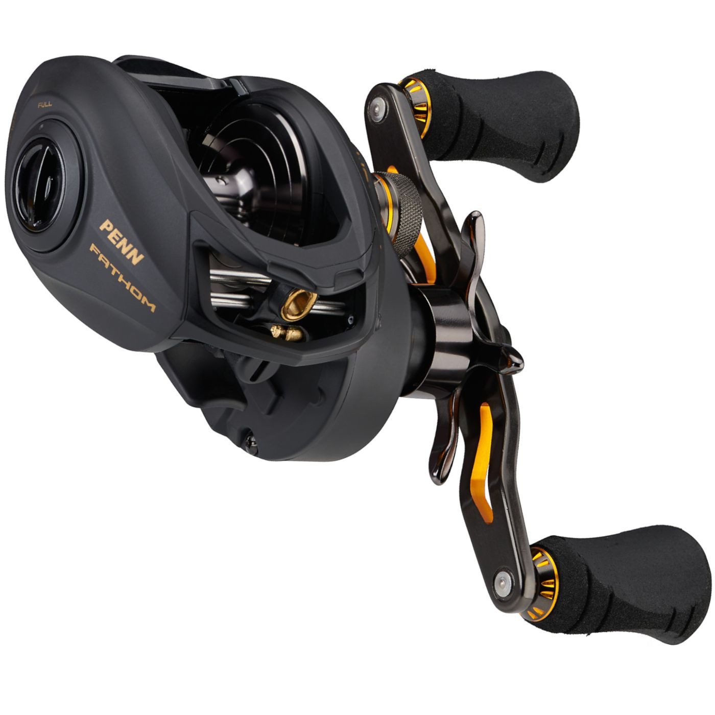 Multirolle Penn Fathom 300 Low Profile - Linkshand Baitcaster Multirolle