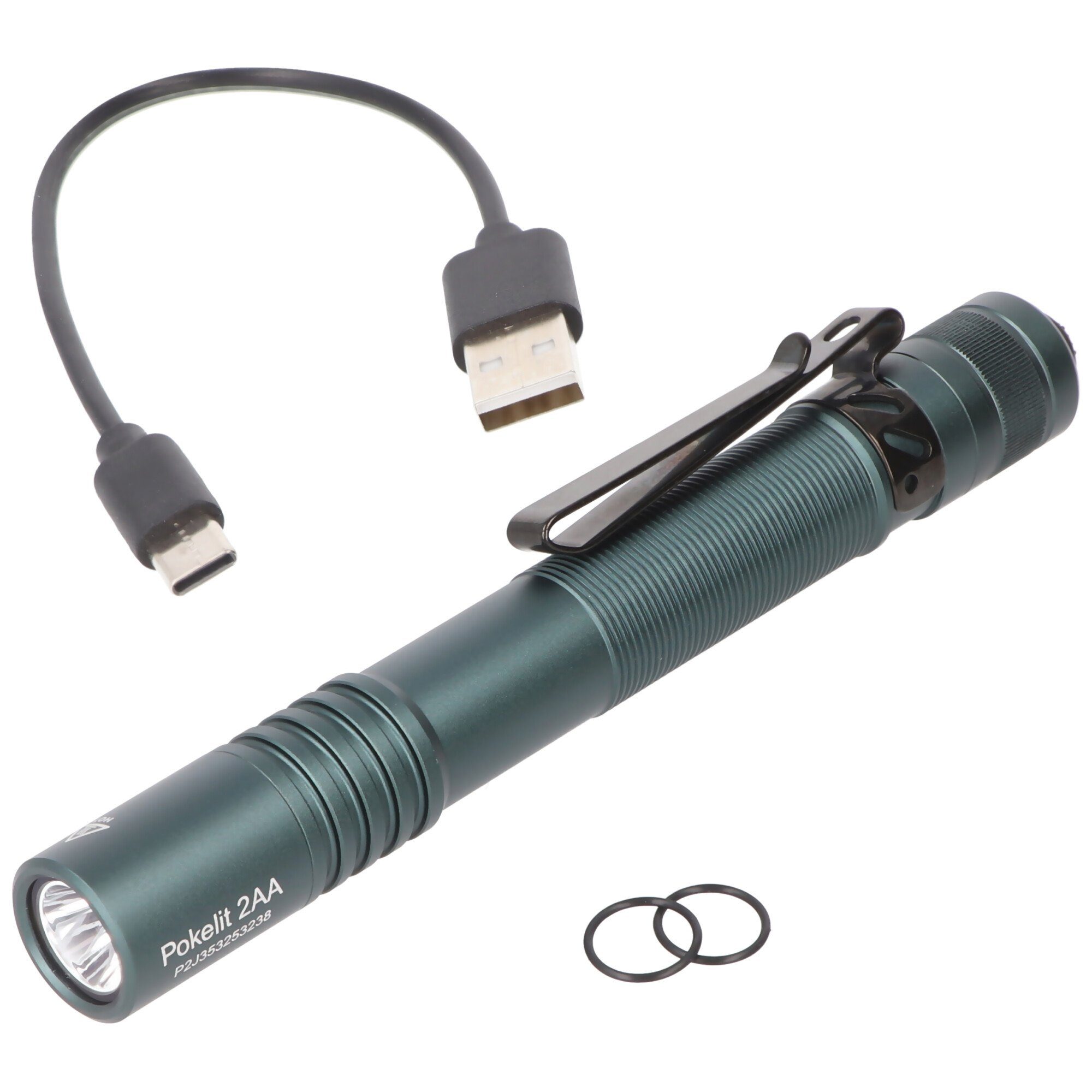 600 den Lumen, Acebeam AceBeam ideal EDC-Taschenlampe, Taschenlampe für LED Pokelit 2AA Alltag