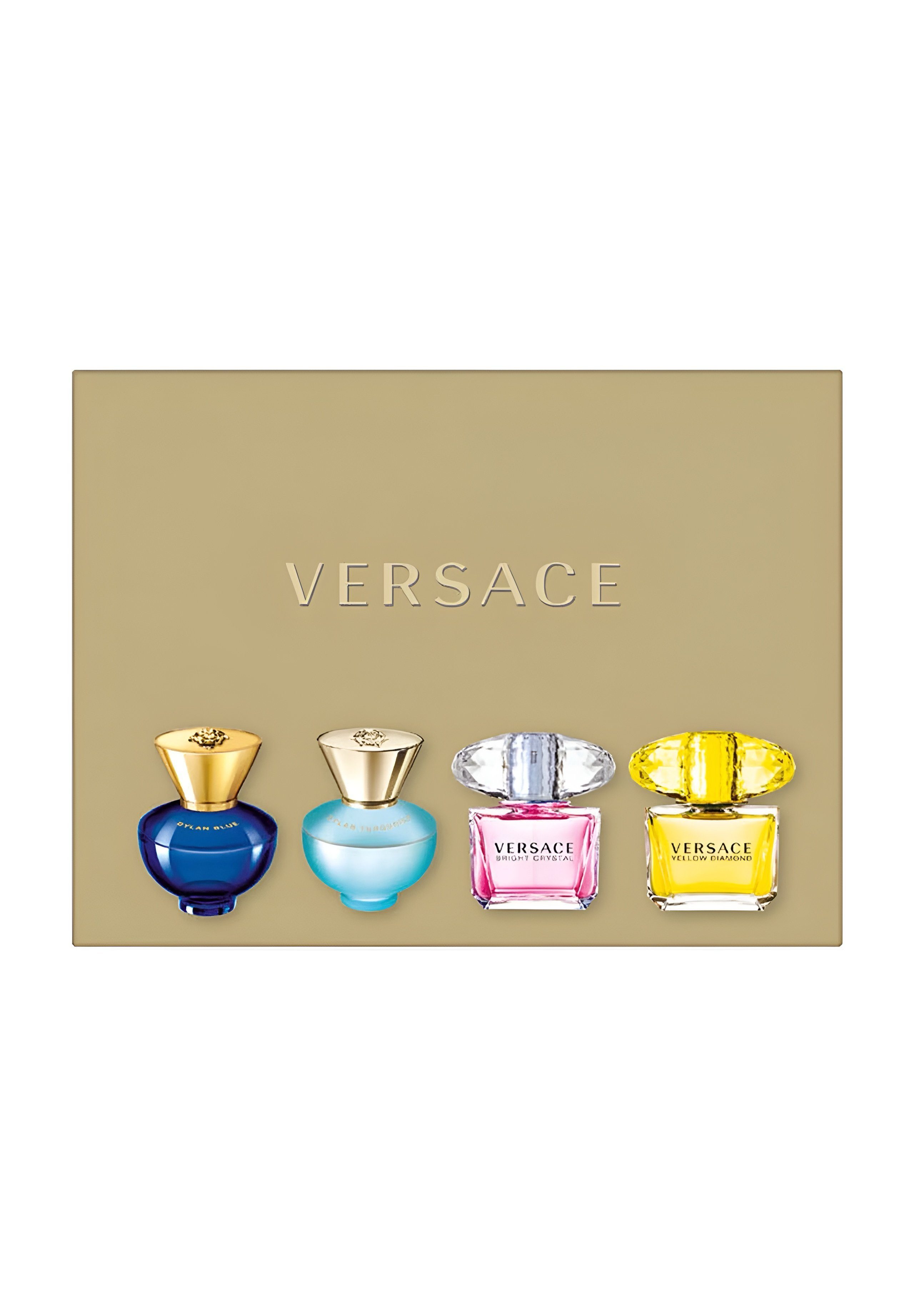 Bright 5 Miniaturen Sets, Damenparfum, Woman 4-tlg., ml, Versace Blue de x 4 Luxusdüfte, Eau Crystal Duftset, Mini-Set Dylan Parfum Miniaturen, Geschenke,