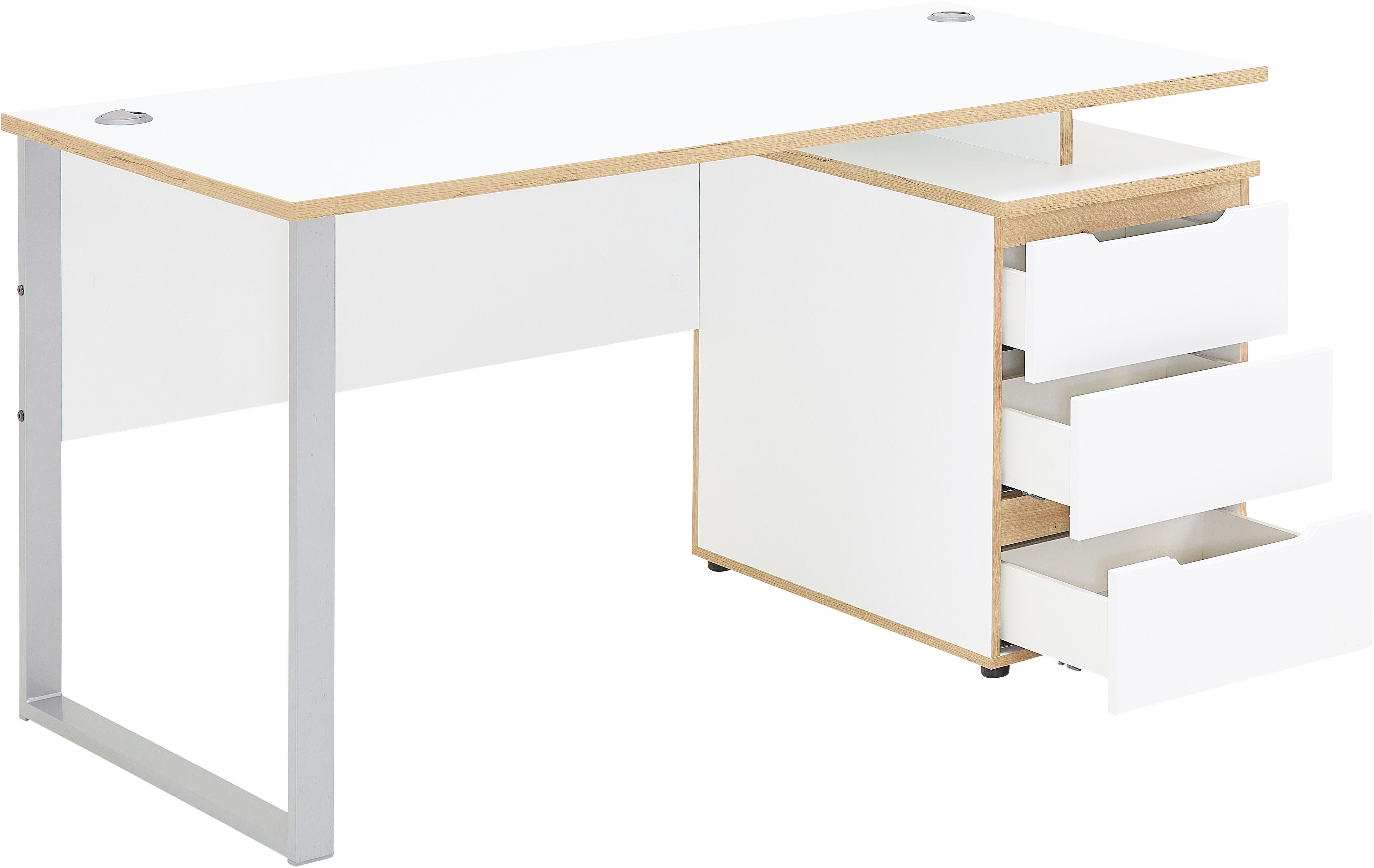 Innostyle Schreibtisch Memphis Schreibtisch, 150x77x73cm (B/H/T) (1-St), ABS-Kantenschutz, Soft Touch Oberfläche
