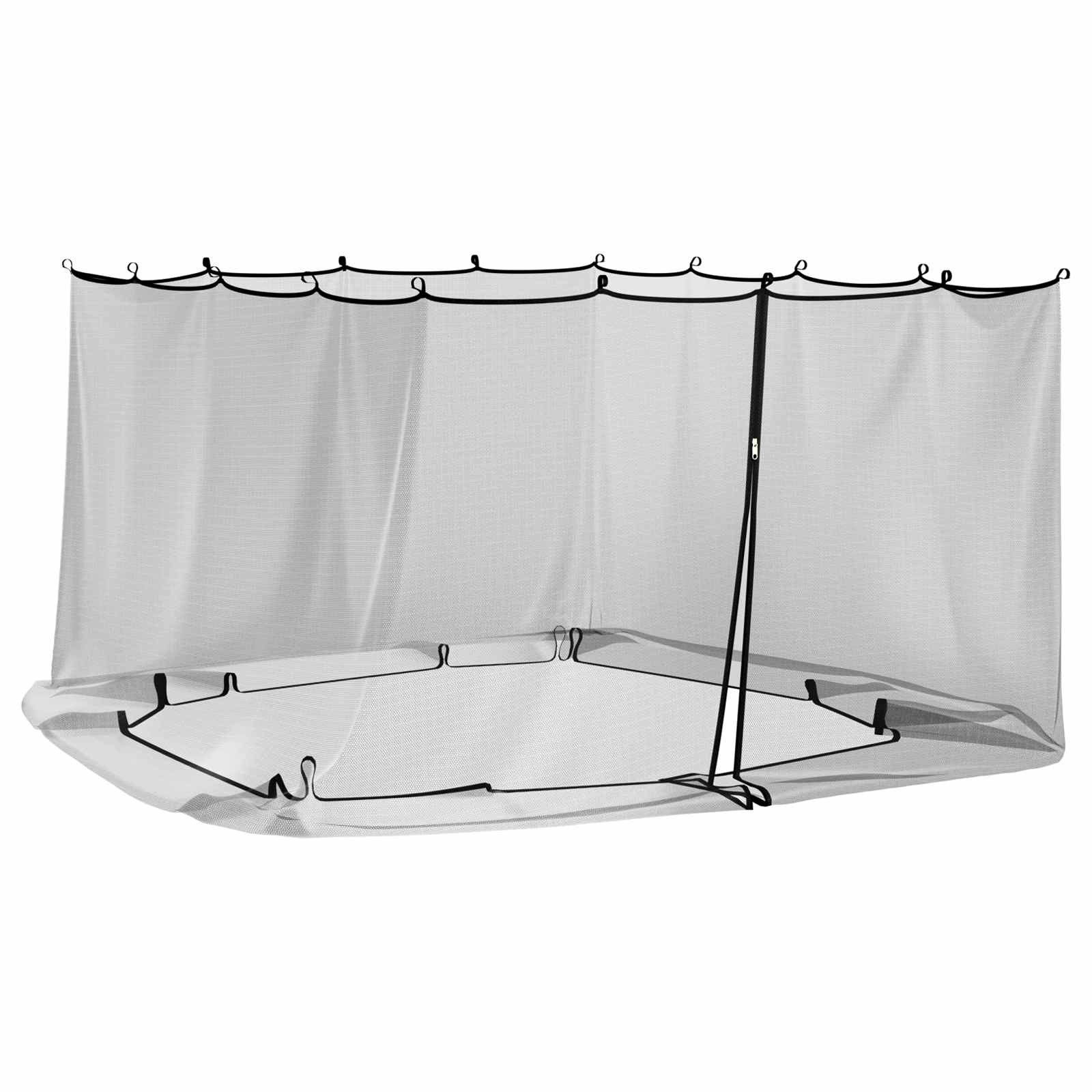 Moskitonetz Moskito-Netz für Pavillon 220 Mesh Schwarz 4,5 x 3 x 2 m