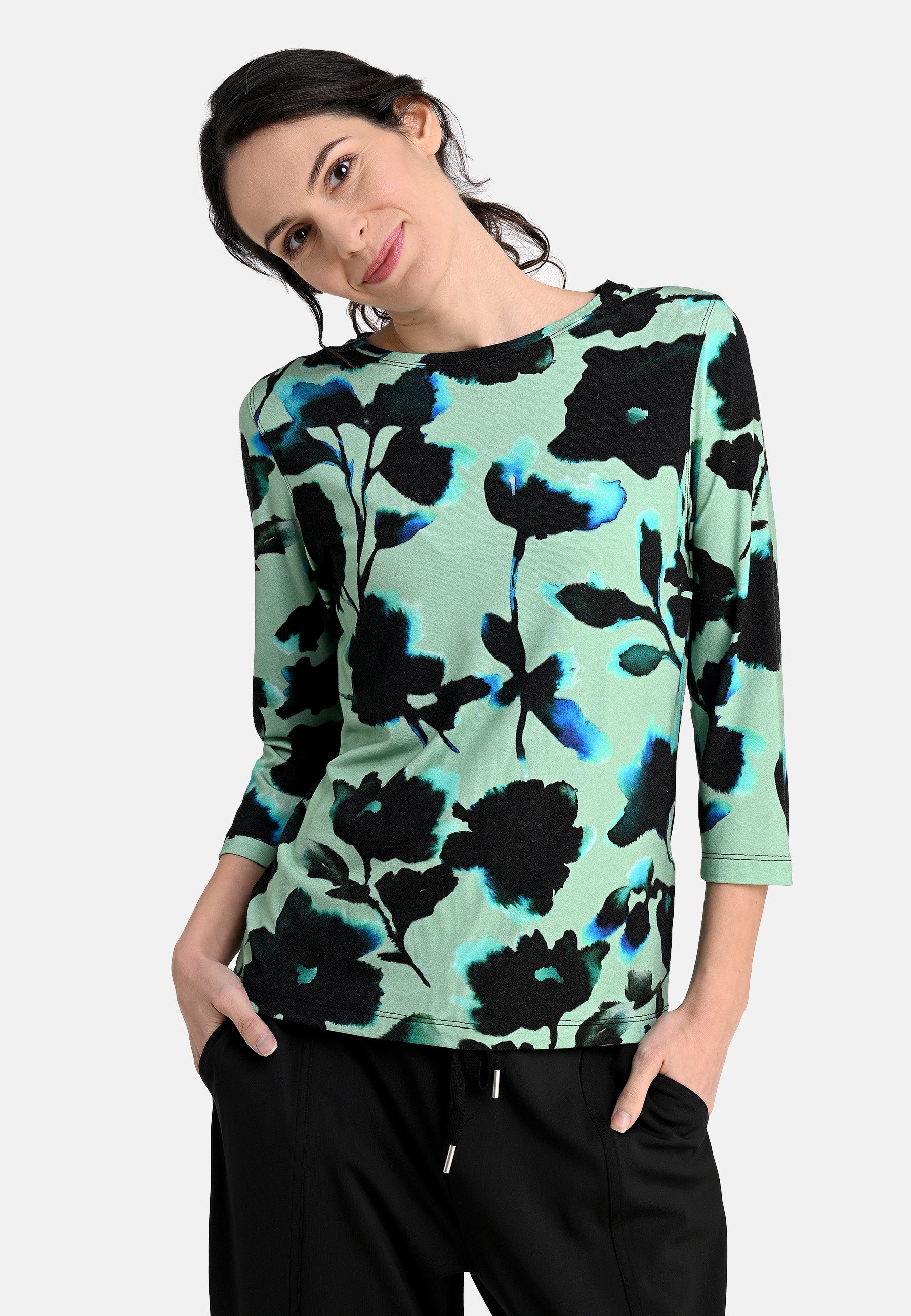 BICALLA T-Shirt Shirt mit Blüten-Print in günstig online kaufen