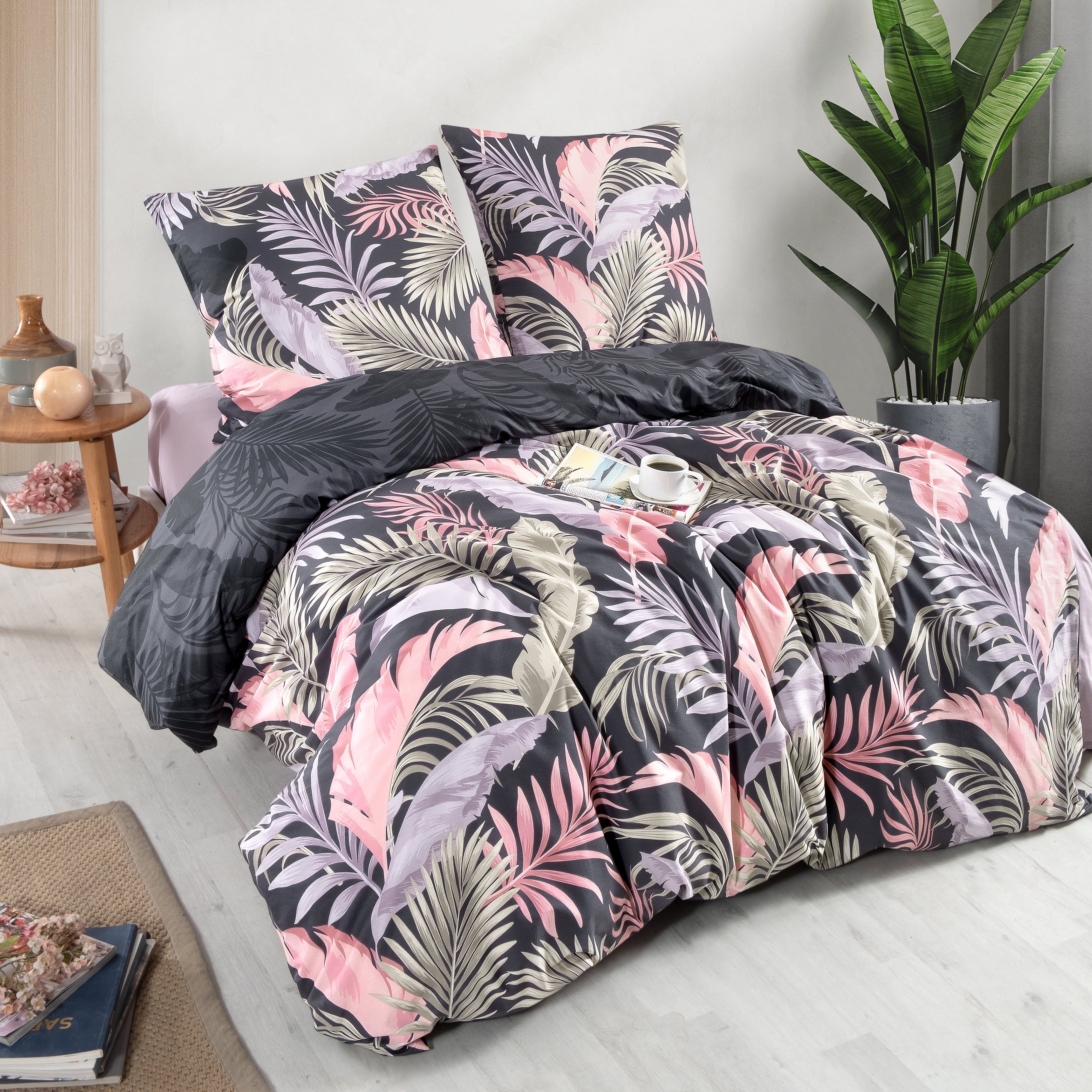 yadetextil Bettwäsche Bettwäsche 200x200 cm. 3 teilig set, Hena, Renforce, günstig online kaufen