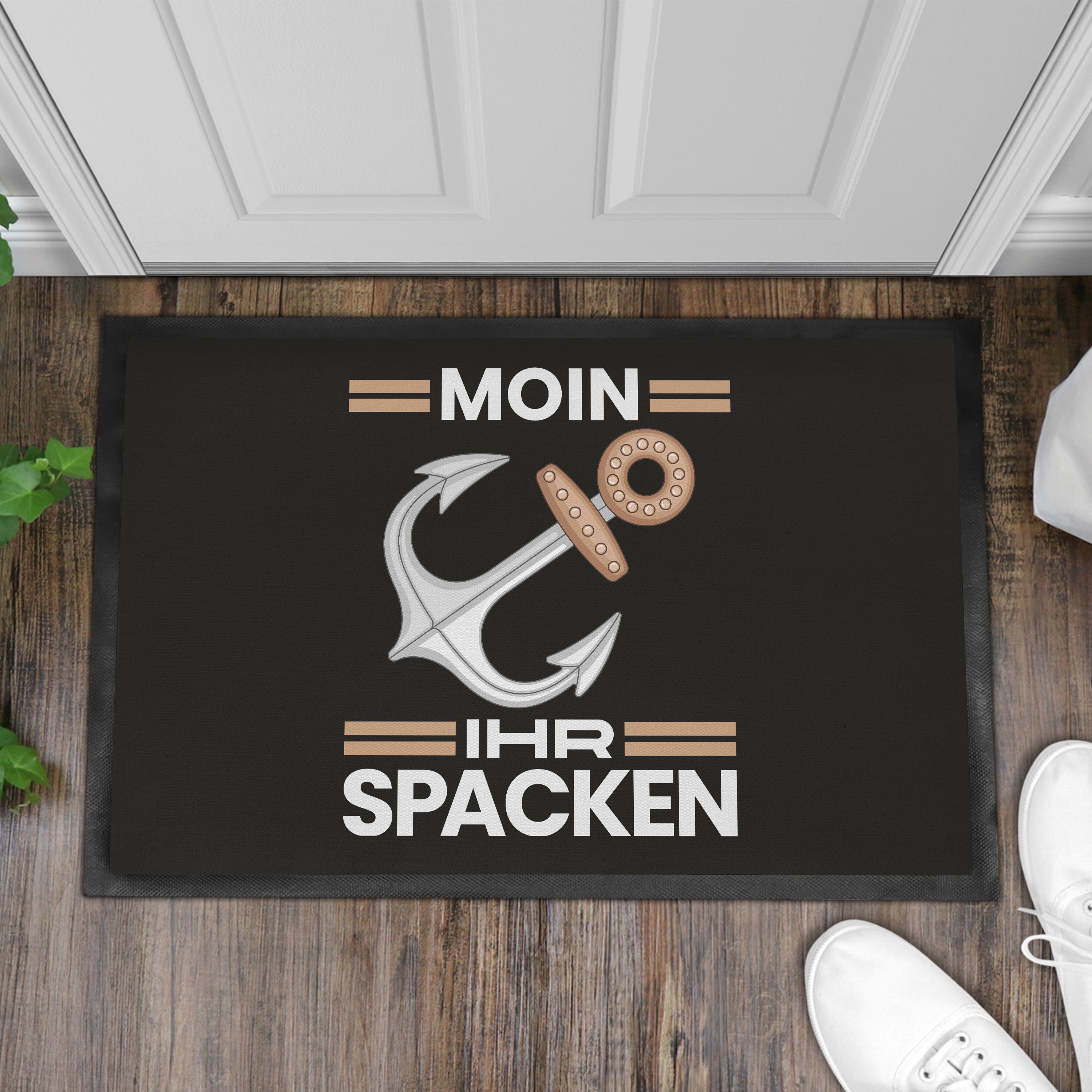 Trendation Fußmatte Moin Ihr Spacken Lustige Fußmatte mit Spruch Geschenk L günstig online kaufen