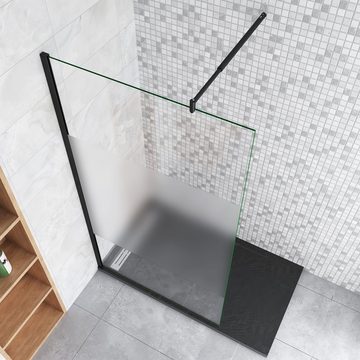 duschspa Duschwand 200cm Duschwand Walk in Dusche Duschtrennwand Duschkabine Nano Glas, Einscheibensicherheitsglas, Sicherheitsglas, (Set), Glas