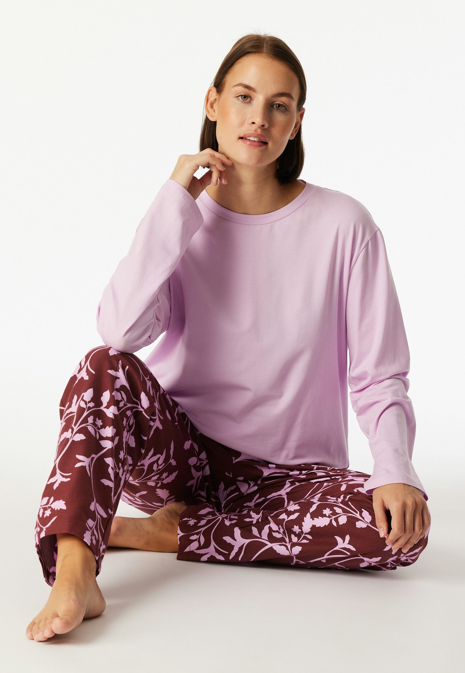 Schiesser Pyjamaoberteil Langarmshirt günstig online kaufen