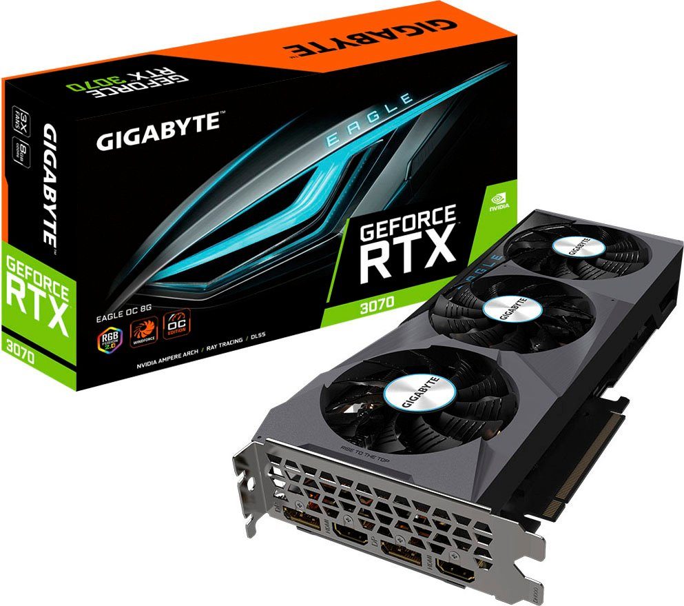Gigabyte GeForce RTX 3070 EAGLE OC (rev. 2.0) Grafikkarte (8 GB, GDDR6) online  kaufen | OTTO