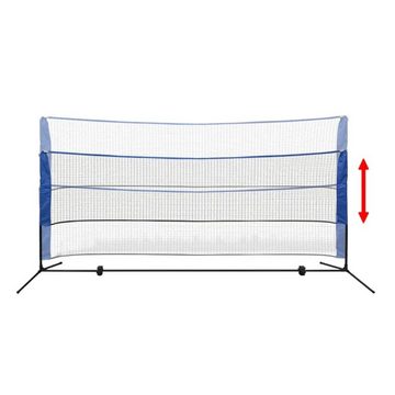 Badmintonnetz vidaXL Badmintonnetz Set mit 3 Bälle Federballnetz Volleyballnetz 300/500x155 cm