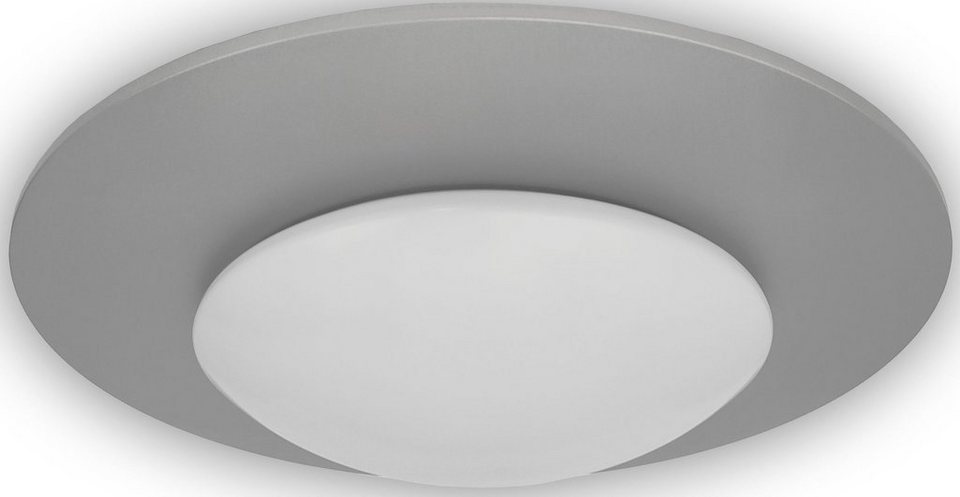 niermann Deckenleuchte Deckenschale Saturn, Silber, ohne Leuchtmittel, E27  Fassung für einfachen Leuchtmittelwechsel
