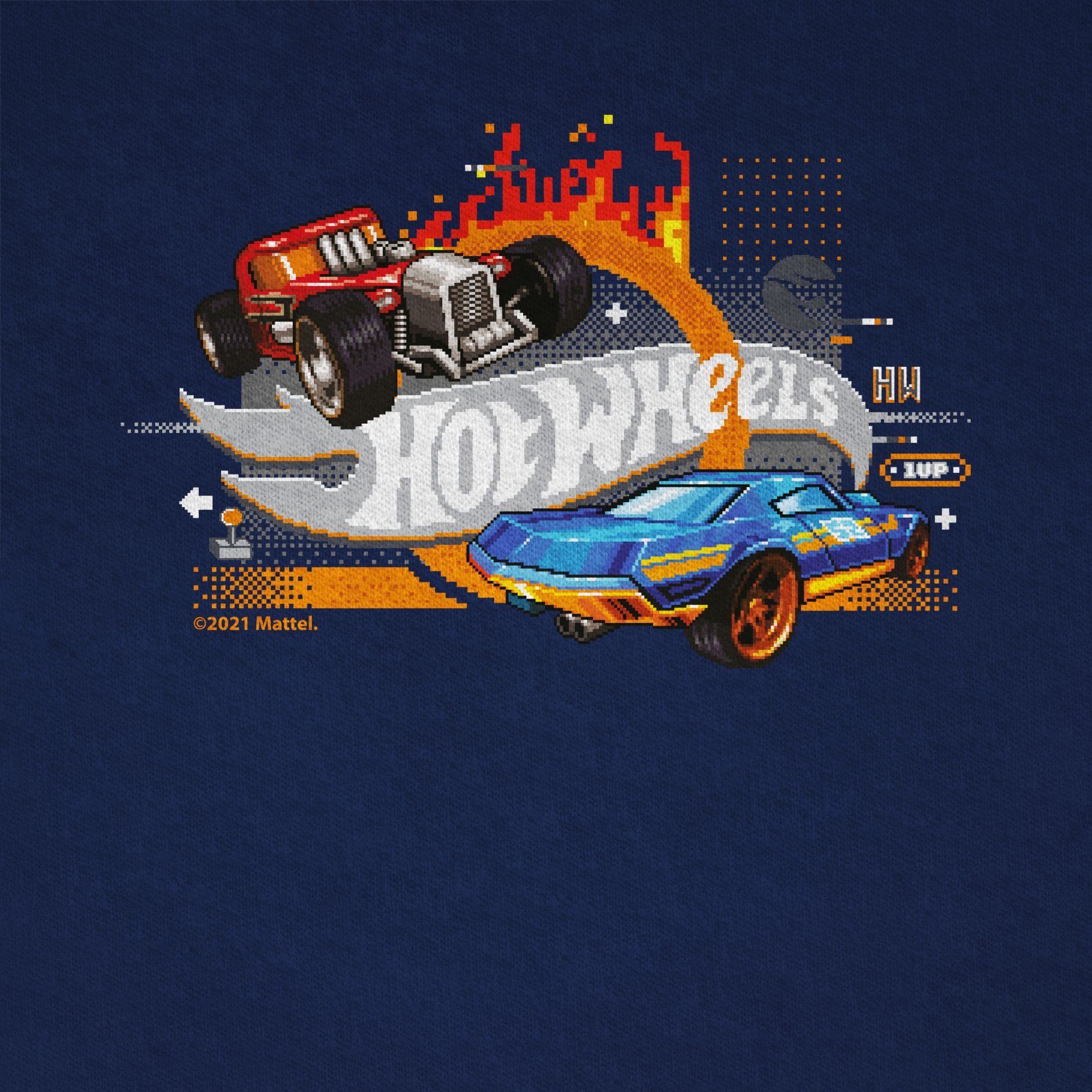 Shirtracer T-Shirt 8-Bit 03 Hot Wheels Dunkelblau Jungen Logo
