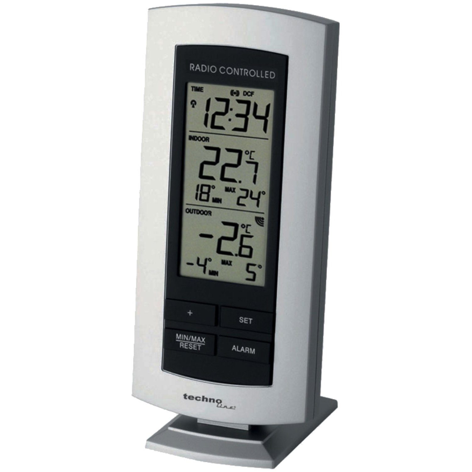 technoline WS 9140 Wetterstation (inklusive Außensender, mit DCF-77 Funkuhr)