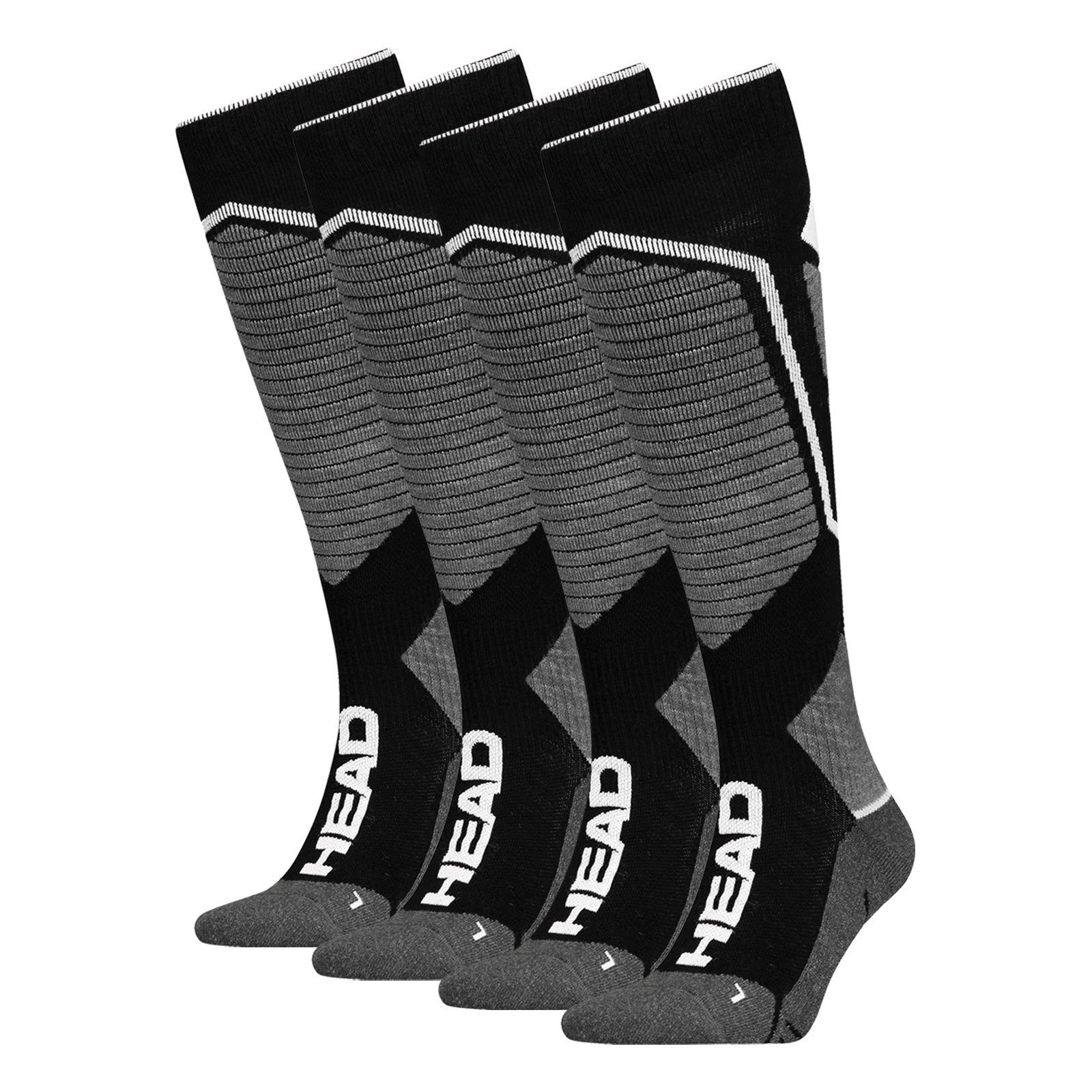 Head Лижні шкарпетки Performance (2-Paar) mit ergonomisch platzierten Polsterzonen
