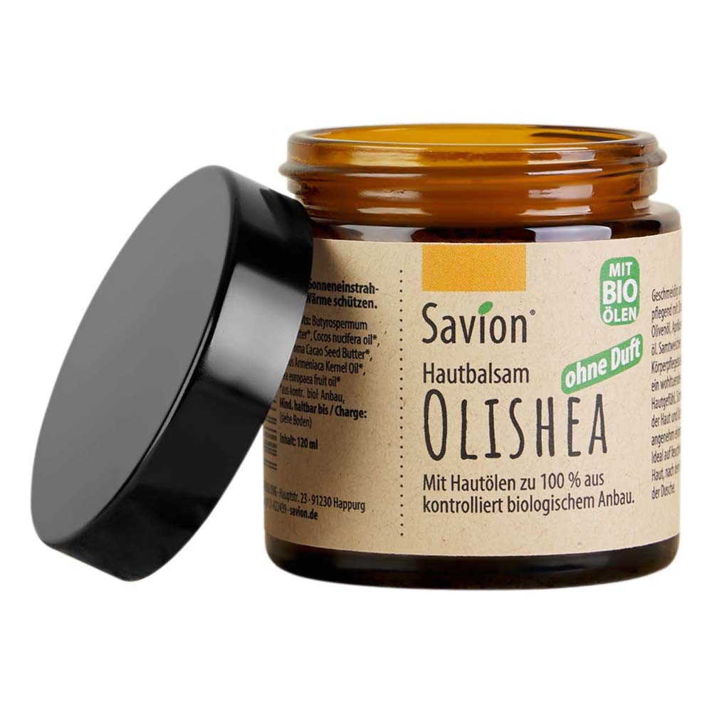 Savion Körperbalsam Hautbalsam - Olishea ohne Duft Glastiegel 120ml