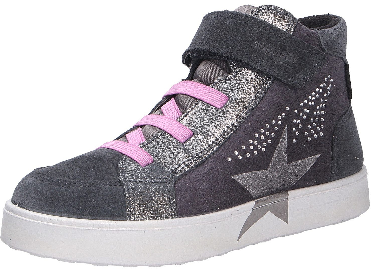 Superfit Superfit Mädchen Halbschuh grau Größe Klettschuh