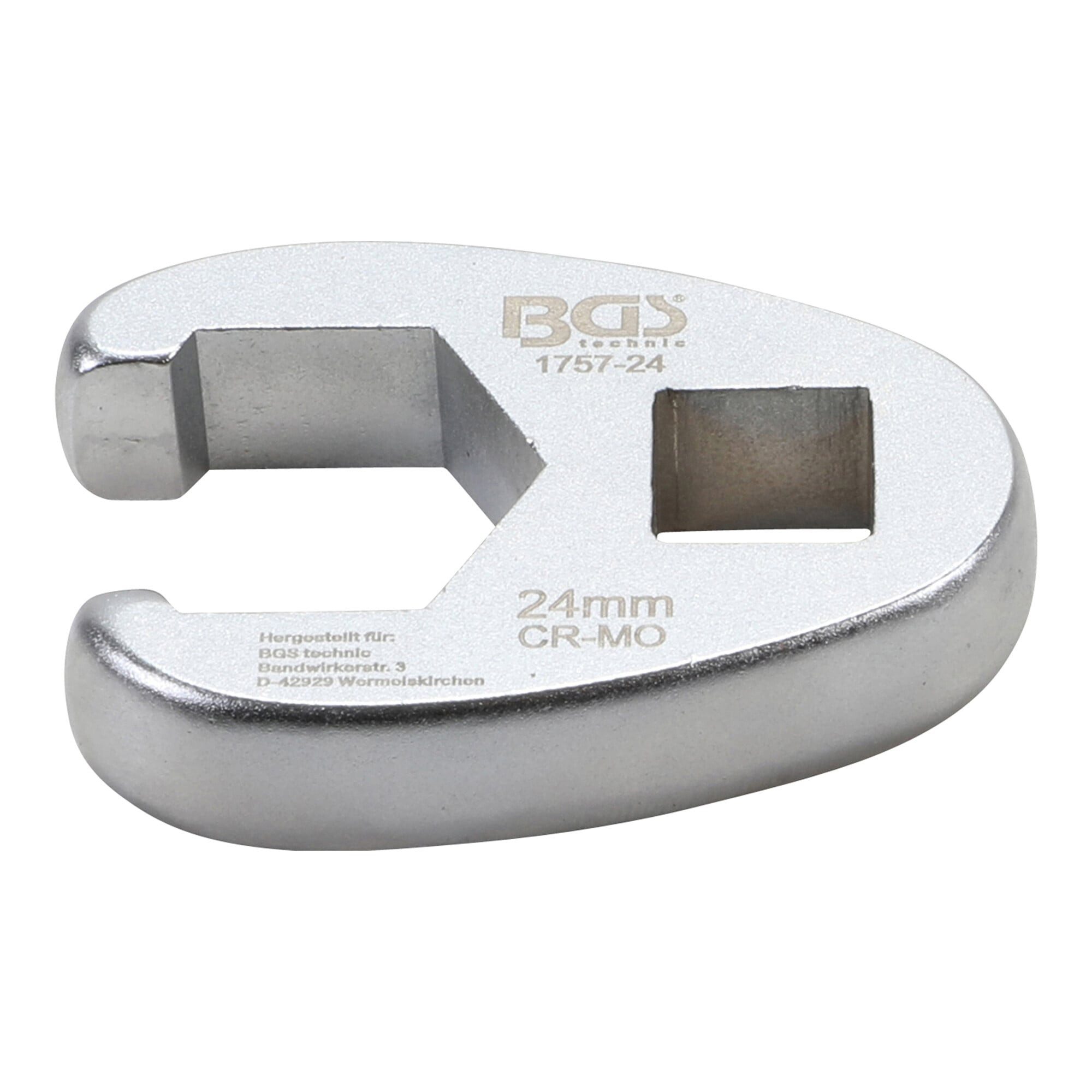 BGS technic Maulschlüssel BGS Hahnenfußschlüssel Antrieb Innenvierkant 12,5 mm (1/2) SW 24 mm