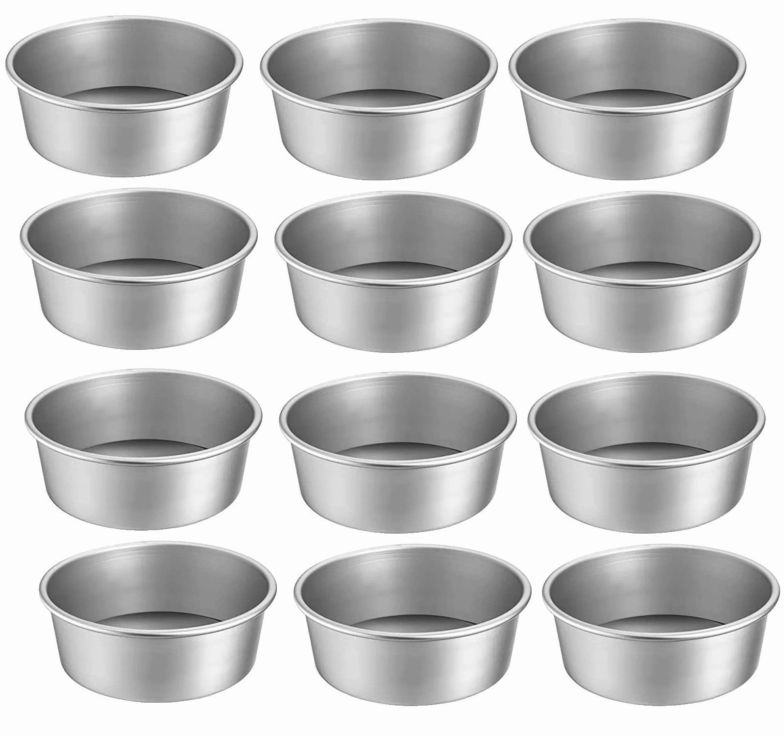 Schneider GmbH Backform glatt für Tartelette Mini-Kuchen Desserts °100mm/20mm Edelstahl, (12-tlg)