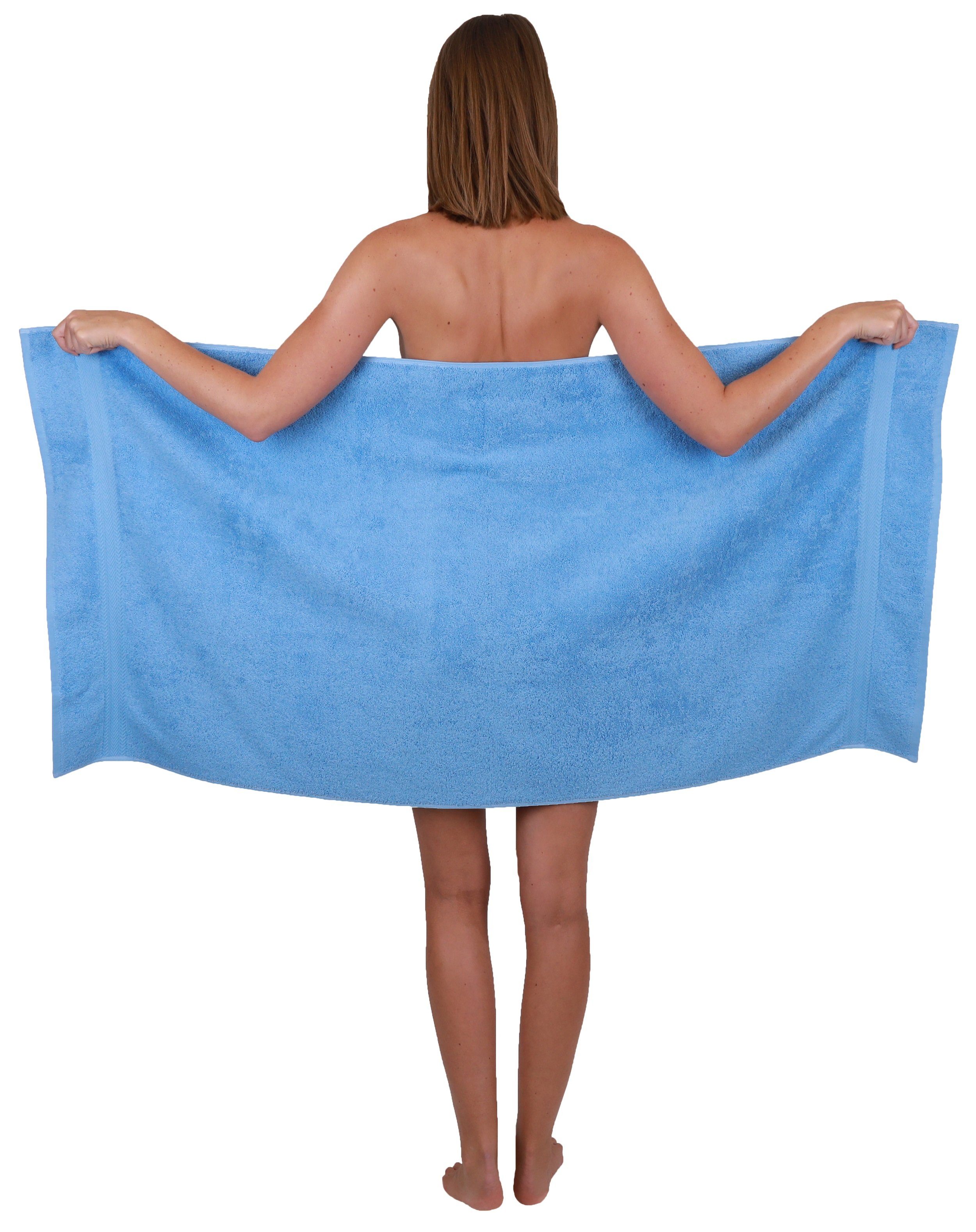 Betz hellblau, Baumwolle Classic Farbe Handtuch-Set Handtuch 10-TLG. Set gelb und 100%