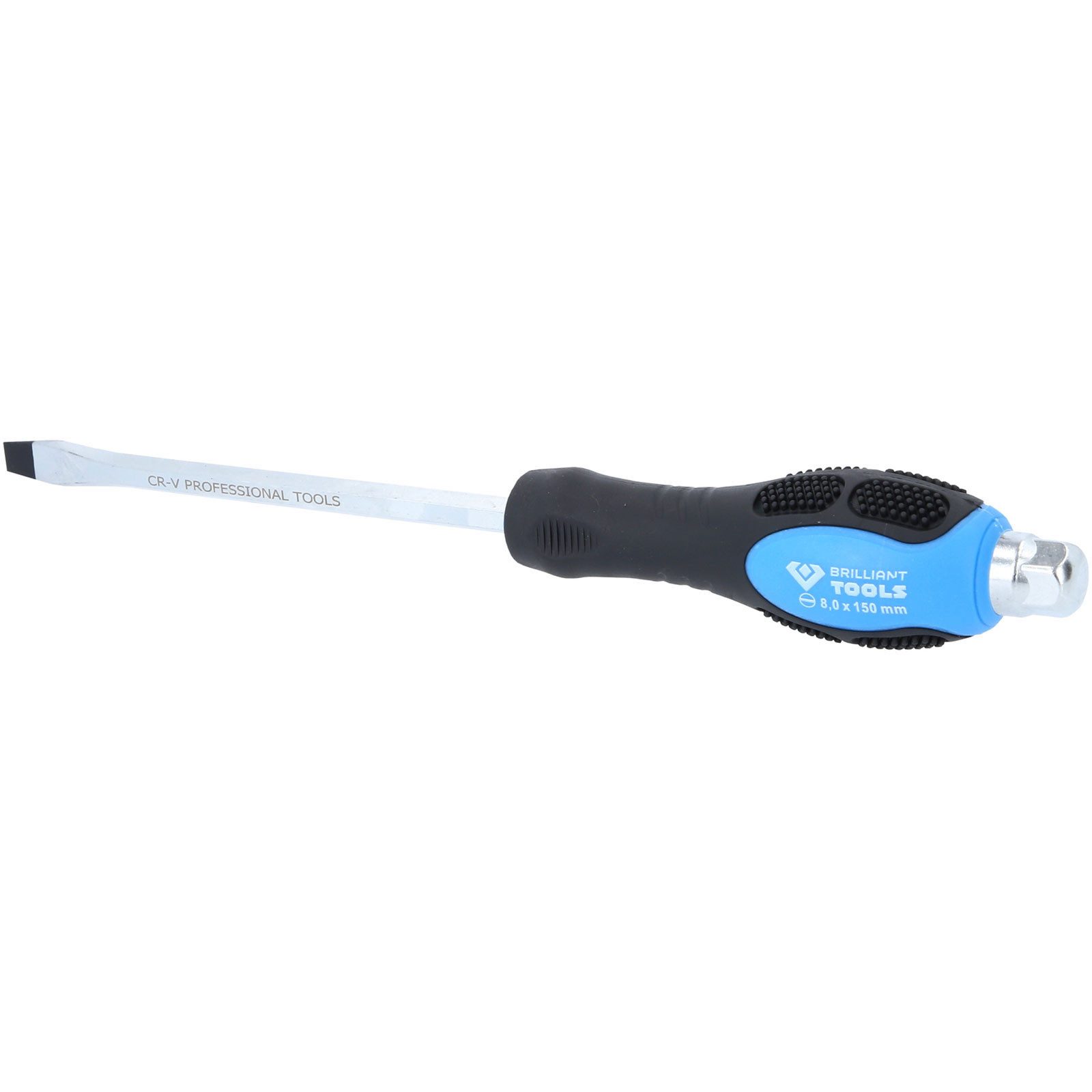 Thumbnail - Brilliant Tools Schraubendreher BRILLIANT TOOLS Schraubendreher Schlitz mit Schlagkappe 8,0 mm - ...