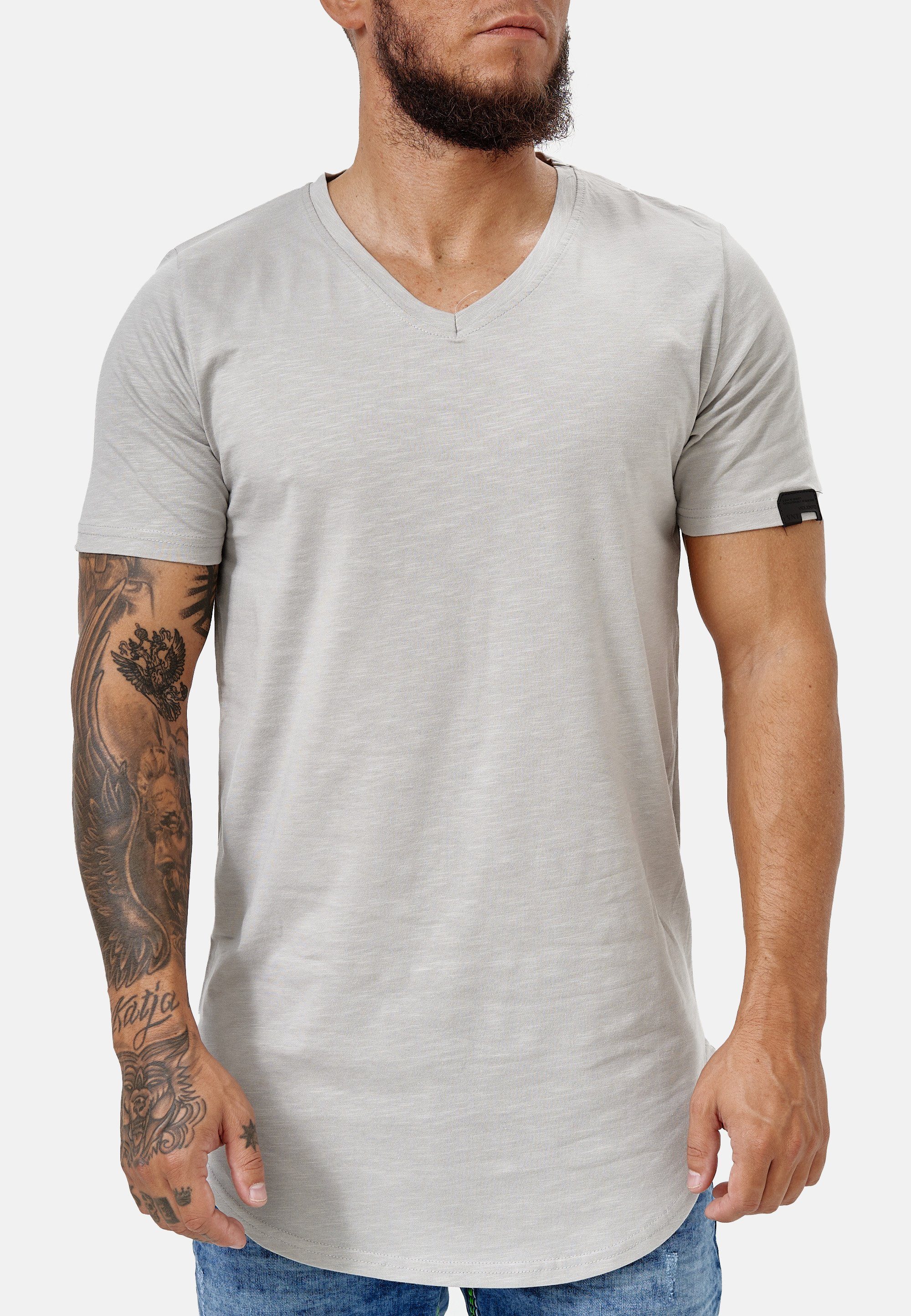3752 Code47 Code47 (1-tlg) T-Shirt T-Shirt Grau
