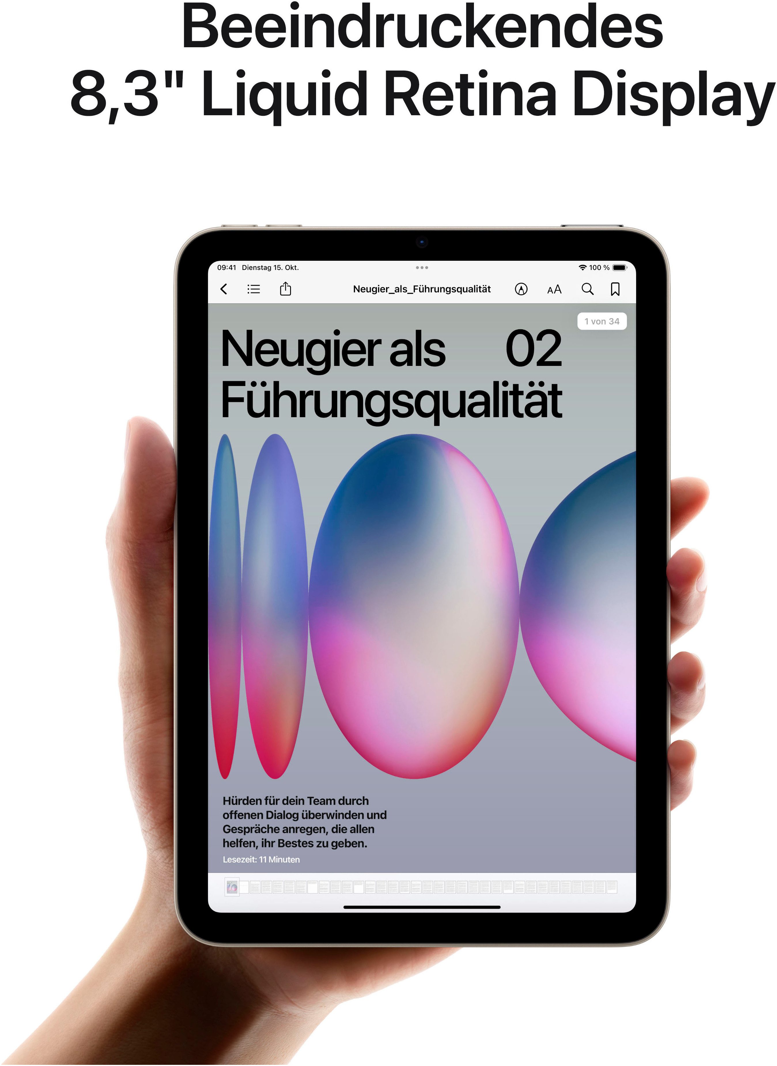 Apple iPad mini 7 (2024) 128GB Wi-Fi Violett