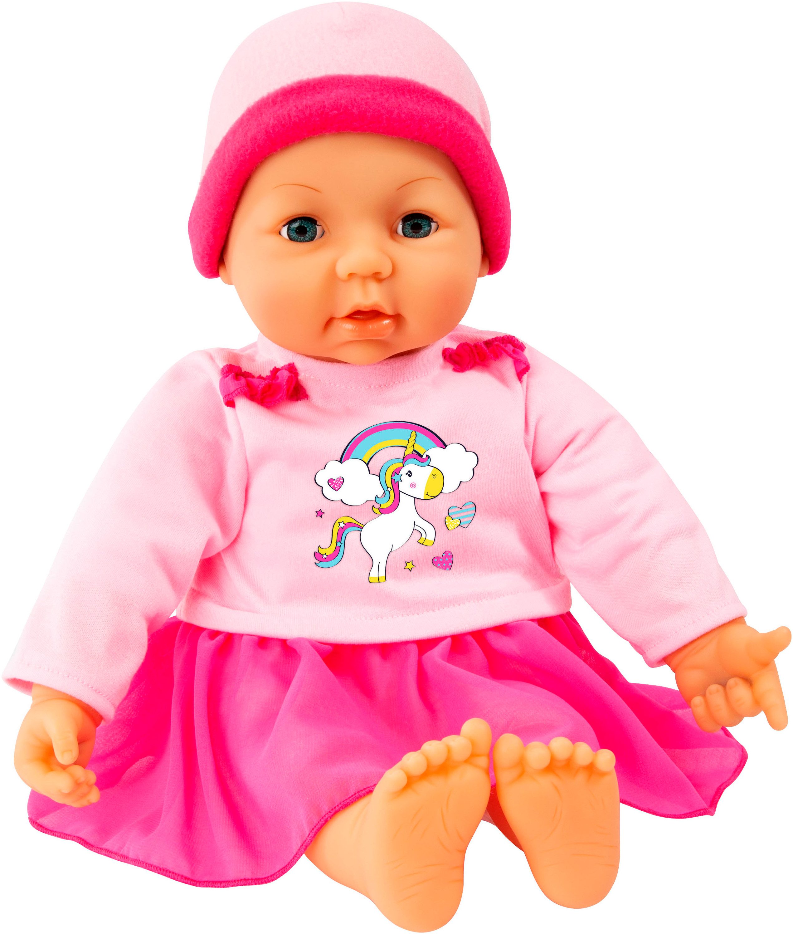 Bayer Puppenkleidung Latzhose/Kleid 42-46 (Set, 4-tlg) günstig online kaufen