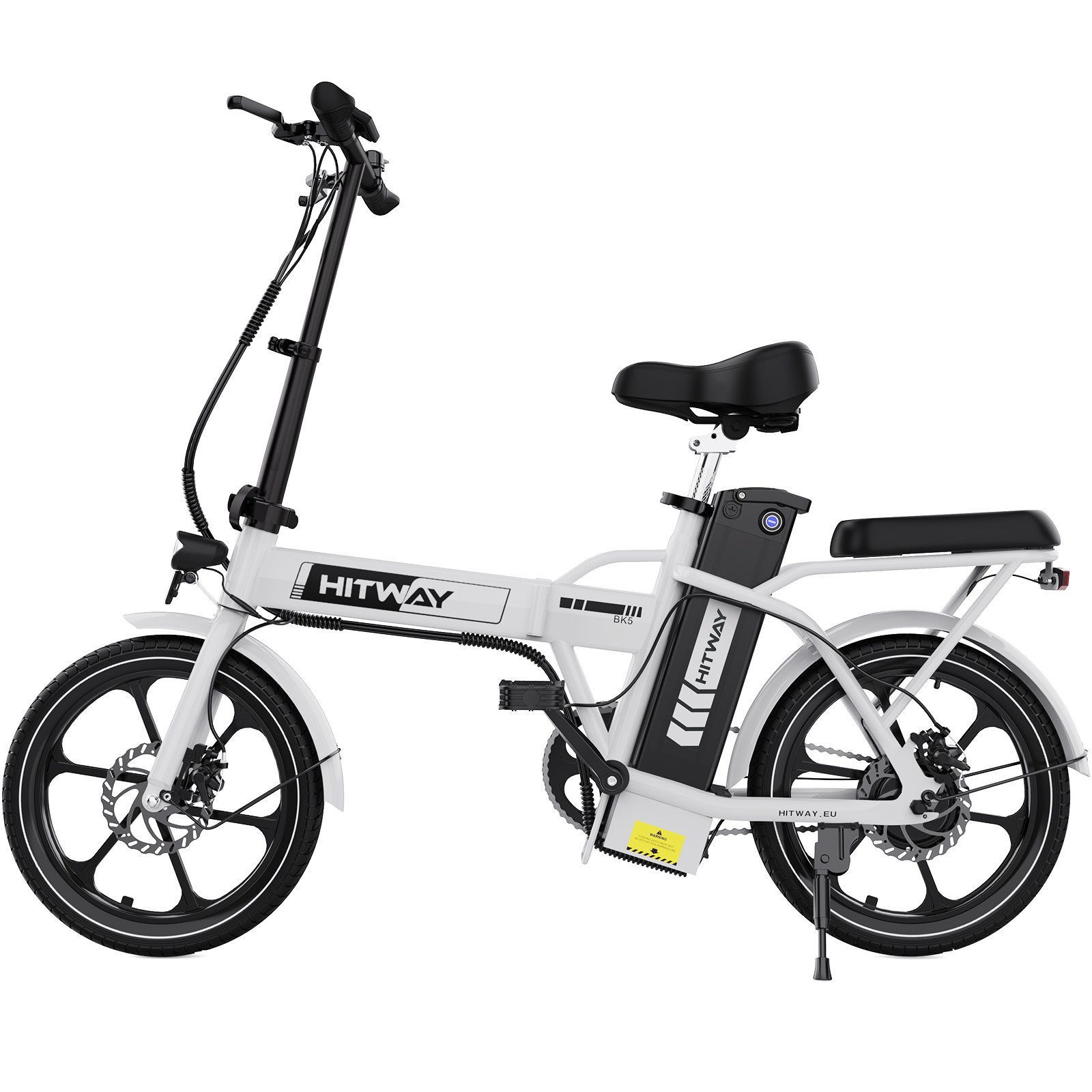 HITWAY E-Bike Faltrad 16 zoll Elektrofahrrad, E-Faltrad mit 36V10,4Ah abnehmbare Akku, Kettenschaltung, Heckmotor, Pedelec,E-Citybike max. 25km/h für Damen Herren