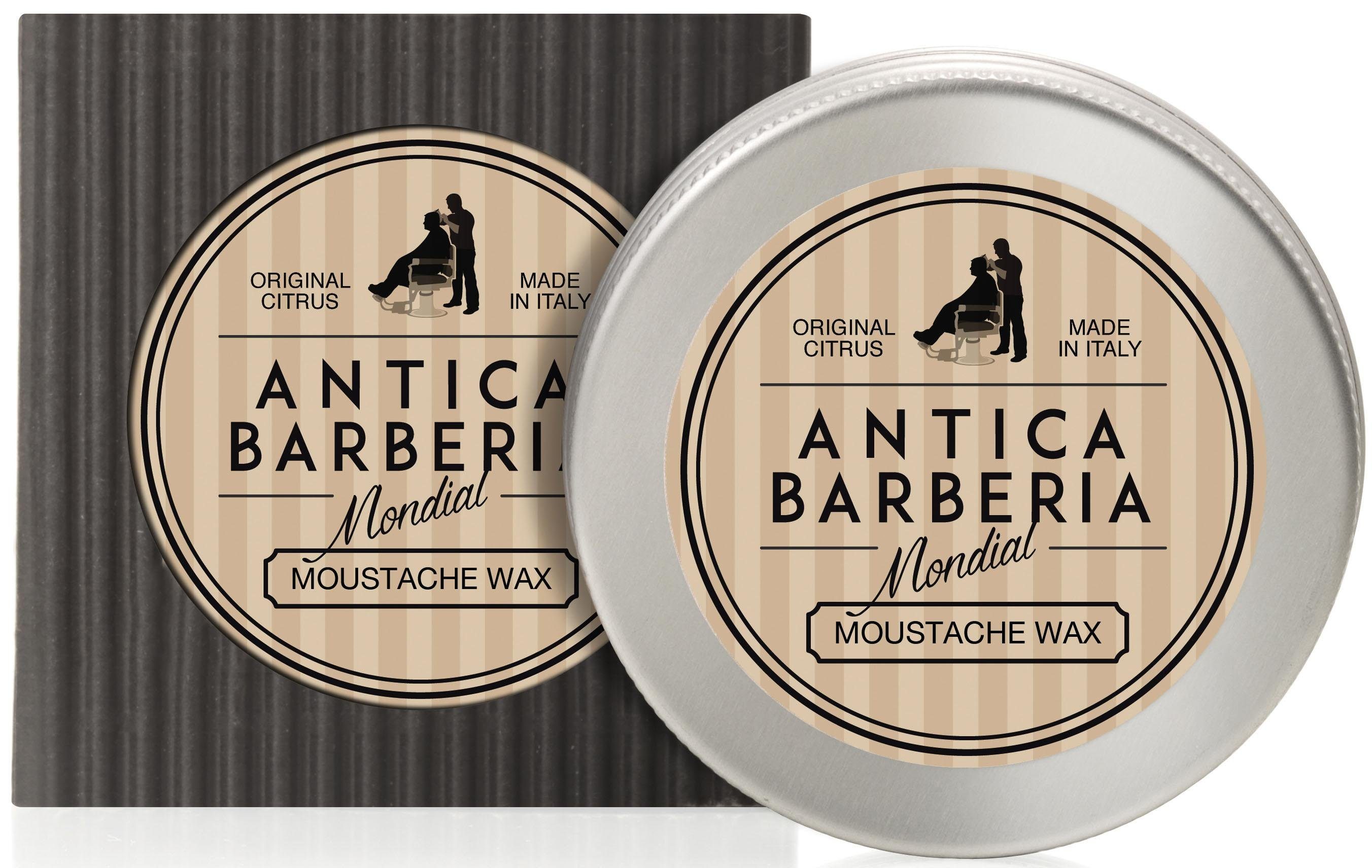 Moustache Barberia Bartwachs Mondial Bartstyling, Antica Citrus, Bart-Wax Original Wax