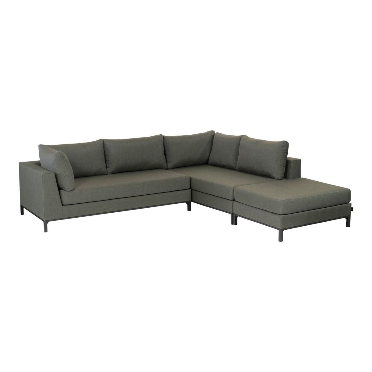 WOOOD Gartensofa, Lounge-Set aus vier koppelbaren Elementen mit geeignetem Outdoor-Stoff