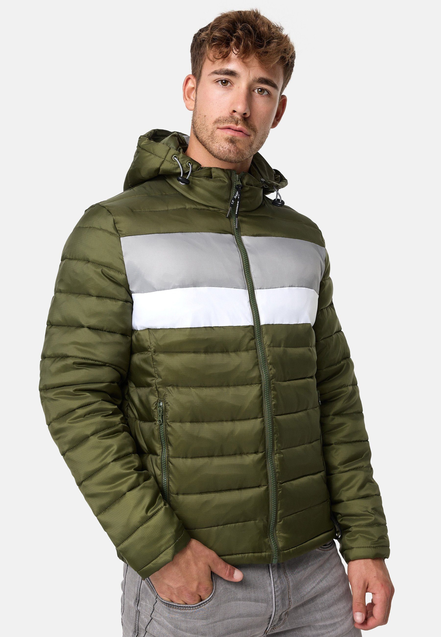 Indicode Sommerjacke Hampshire mit elastischen Bündchen günstig online kaufen