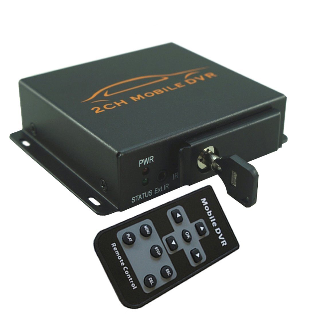 Bolwins Q57D 2 Channel DVR digital TF Video Rekorder Adapter Überwachungskamer Digitales Aufnahmegerät (2-Kanal digitaler Videorekorder)