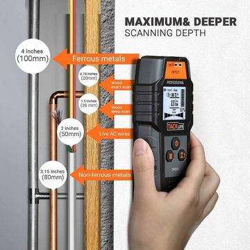 TACKLIFE Metalldetektor, 4 in 1 Center Finding Wanddetektor Finder