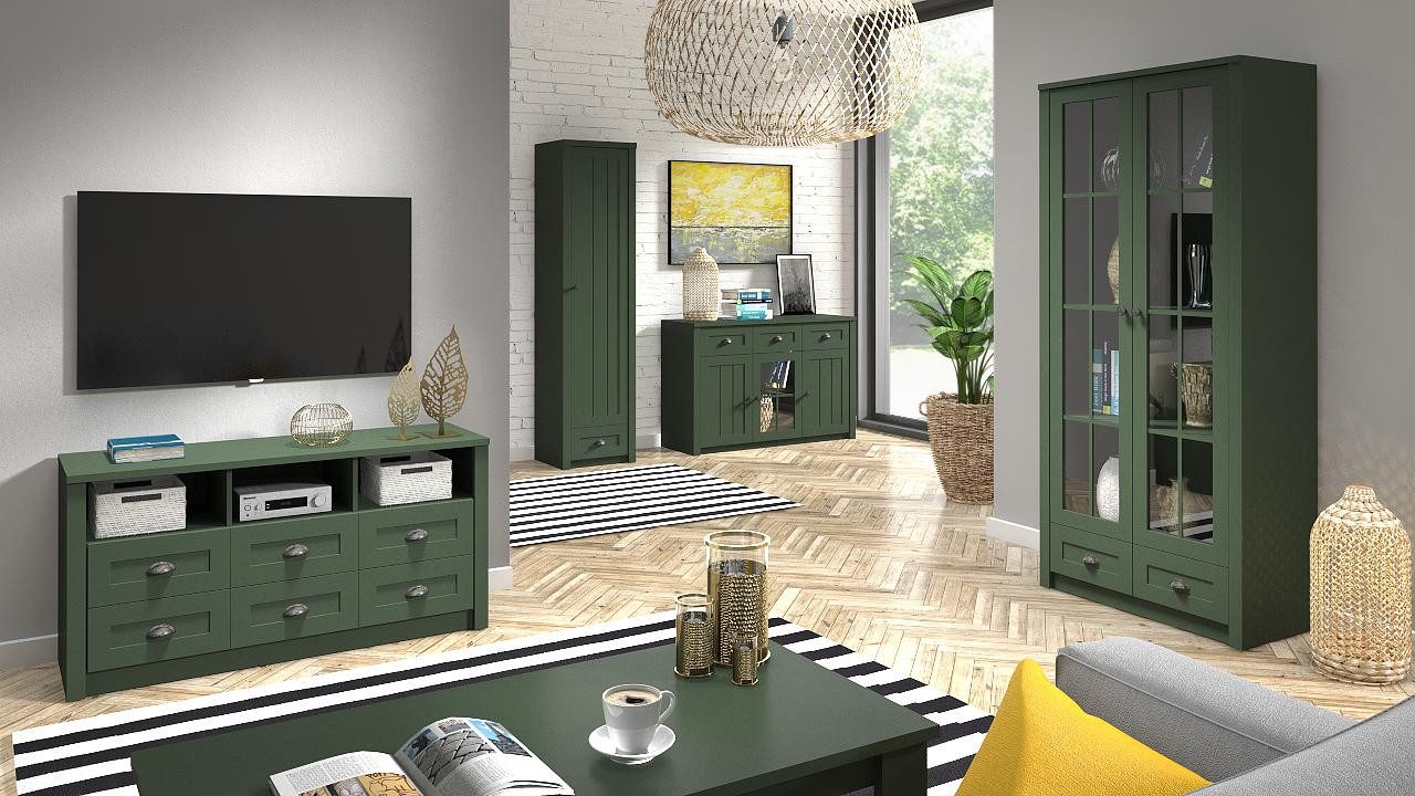 Xlmoebel TV-Schrank RTV Sideboard im Landhausstil aus Holz mit Stauraum (1-St., RTV) Hergestellt in Europa