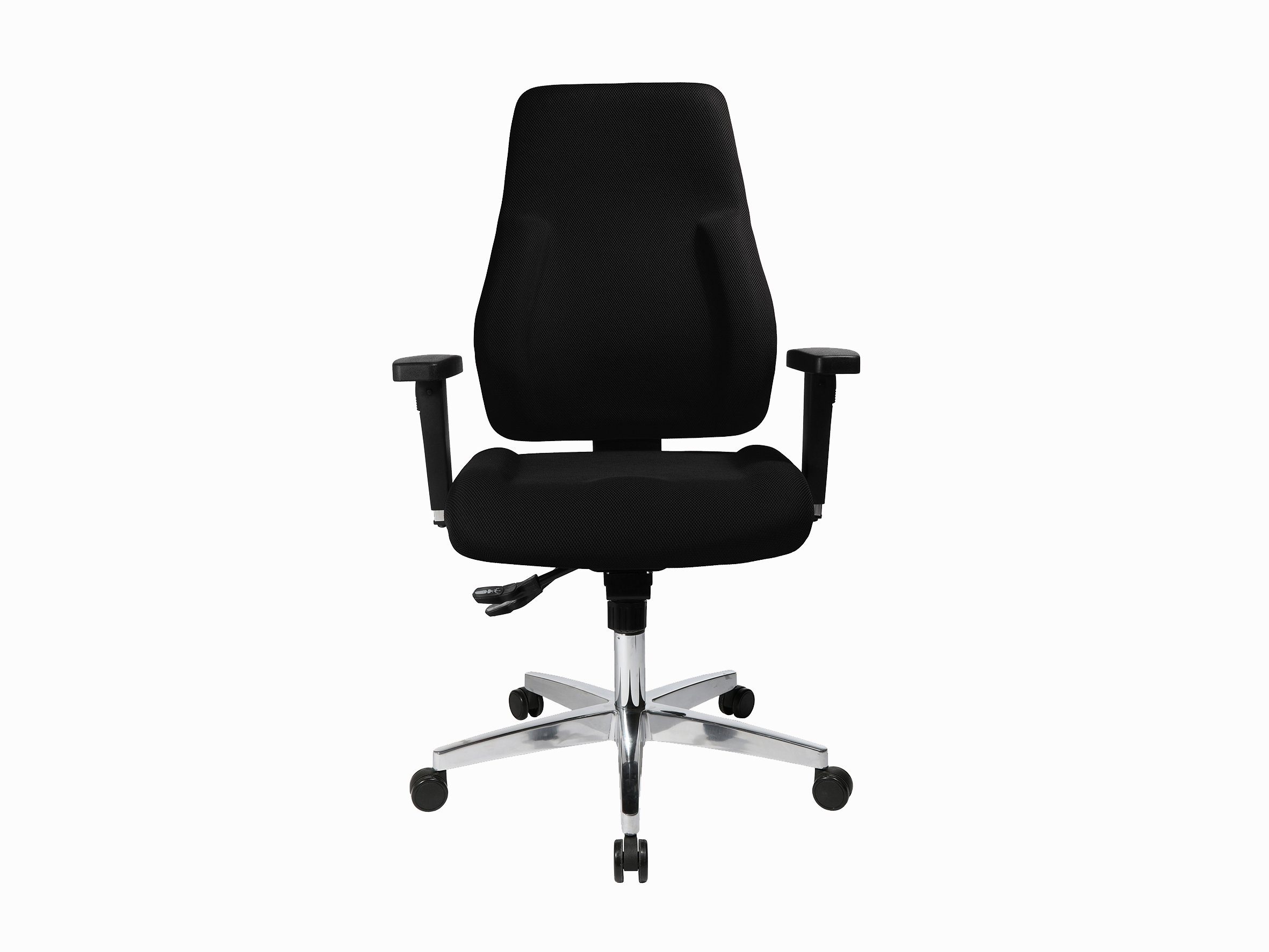 Stuhl schwarz Stoff/Aluminium, Material schwarz, Material Drehstuhl, Moebel-Eins P91 P91 Drehstuhl, Stoff/Aluminium,