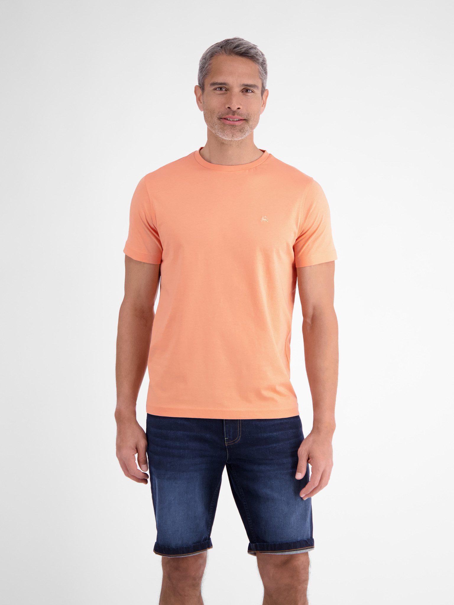 LERROS T-Shirt mit Logo-Stickerei