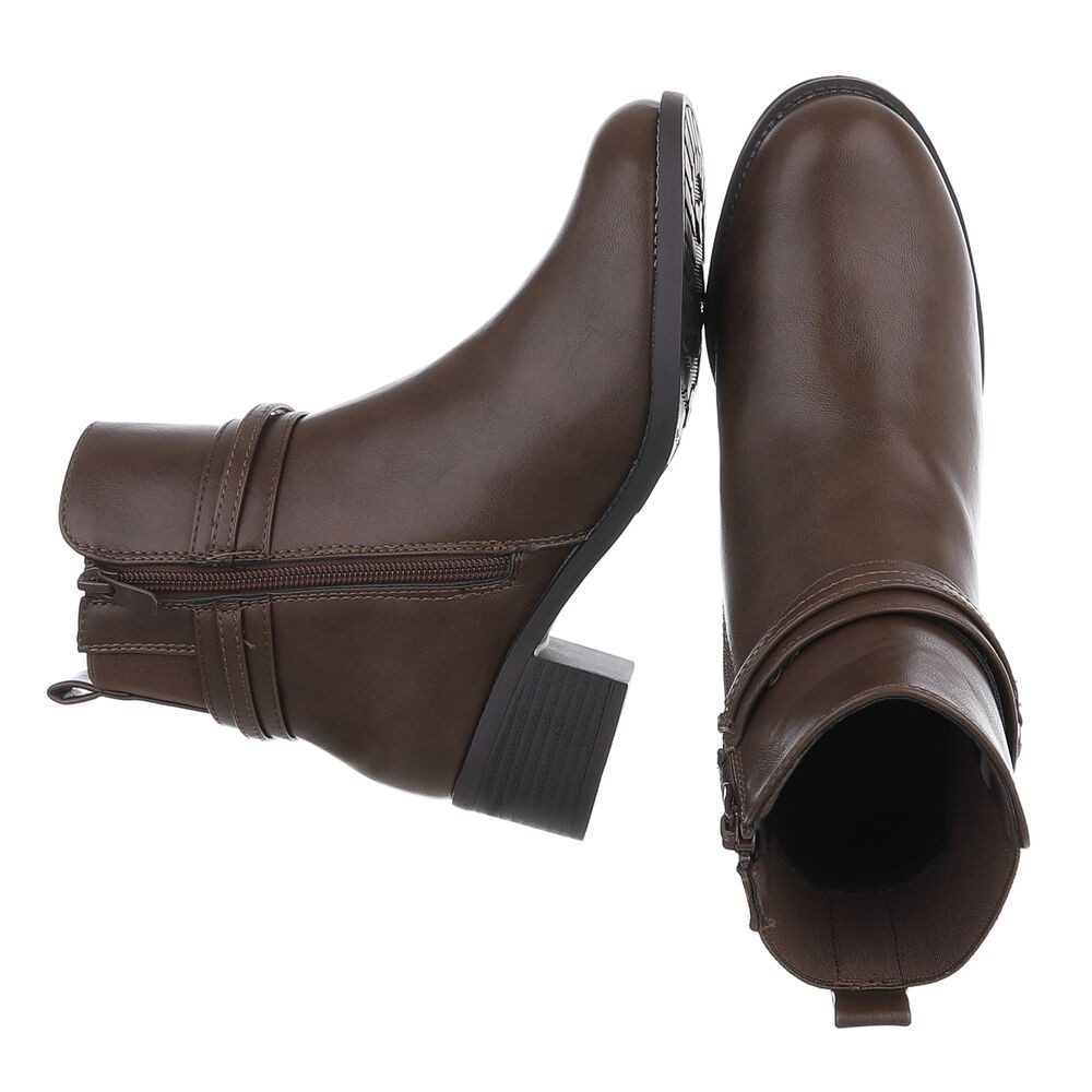 Ital-Design Eleganter Ankle Boot mit Riemen für Damen Stiefelette (90598509 günstig online kaufen