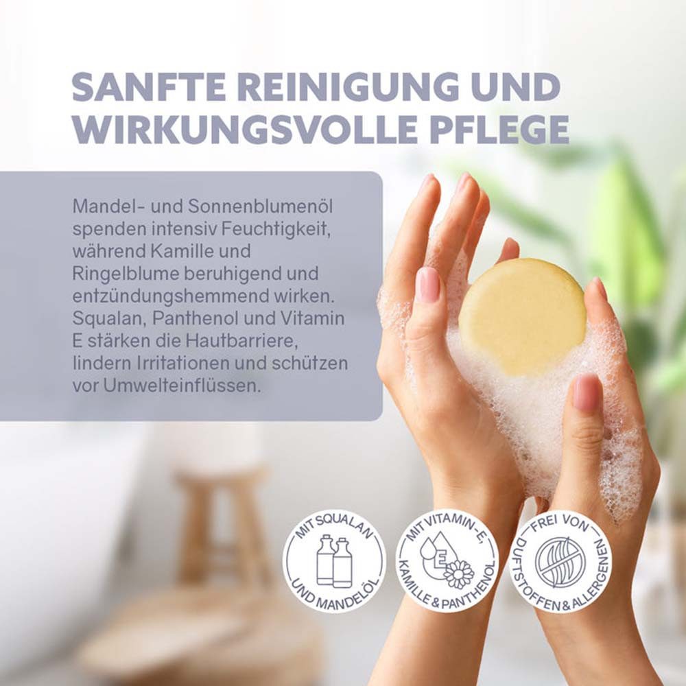 puremetics Haarseife Fester Cleanser Gesichtsreinigung - Sensibelchen 60g