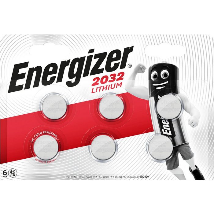 Energizer 6er Pack CR2032 Knopfzelle CR2032 (3 V 6 St)