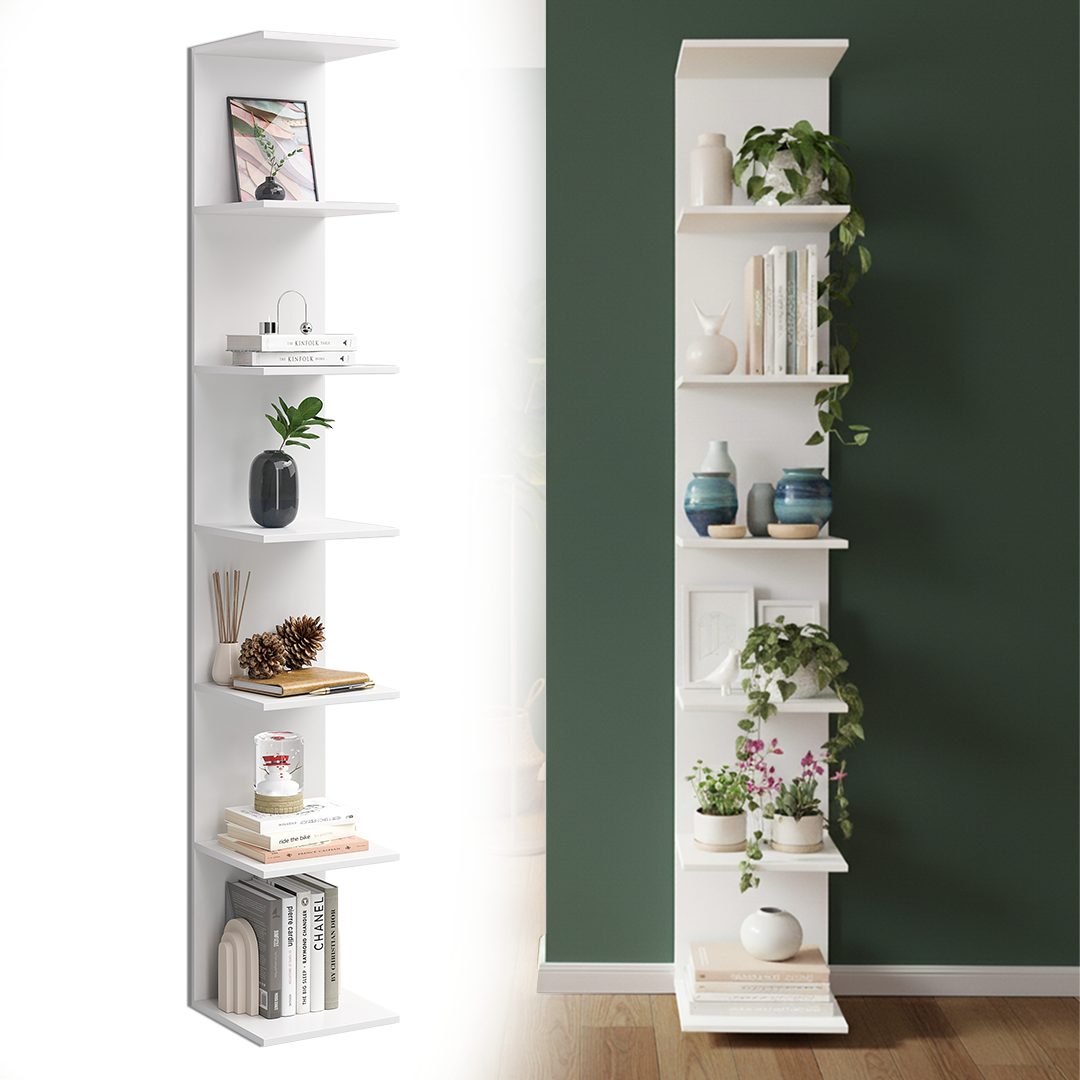 Bellamio Wandregal Ems mit 6 Fächern in weiß, Schweberegal 190x28x30 cm, ho günstig online kaufen