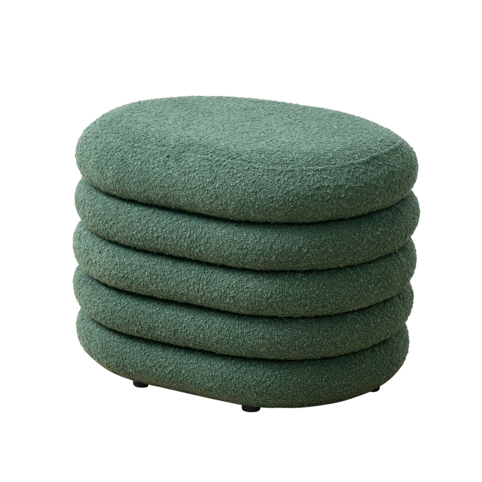 SVITA Sitzhocker BLOSSOM S, Pouf, Sitzbank, mit Stauraumfach, Bouclé-Bezug, günstig online kaufen