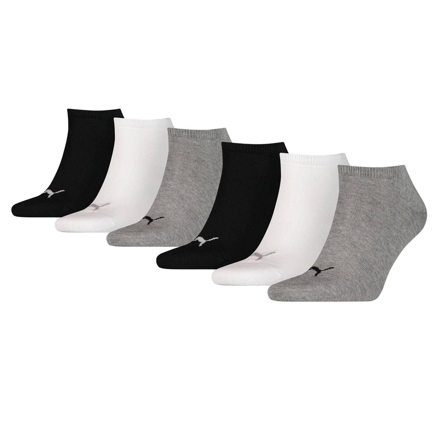 PUMA BODYWEAR Socken Sneaker - Plain (Set, 6-Paar) flache Zehennaht