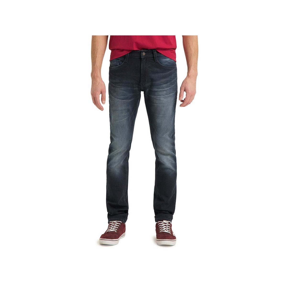 MUSTANG 5-Pocket-Jeans blau (1-tlg) | Straight-Fit Jeans